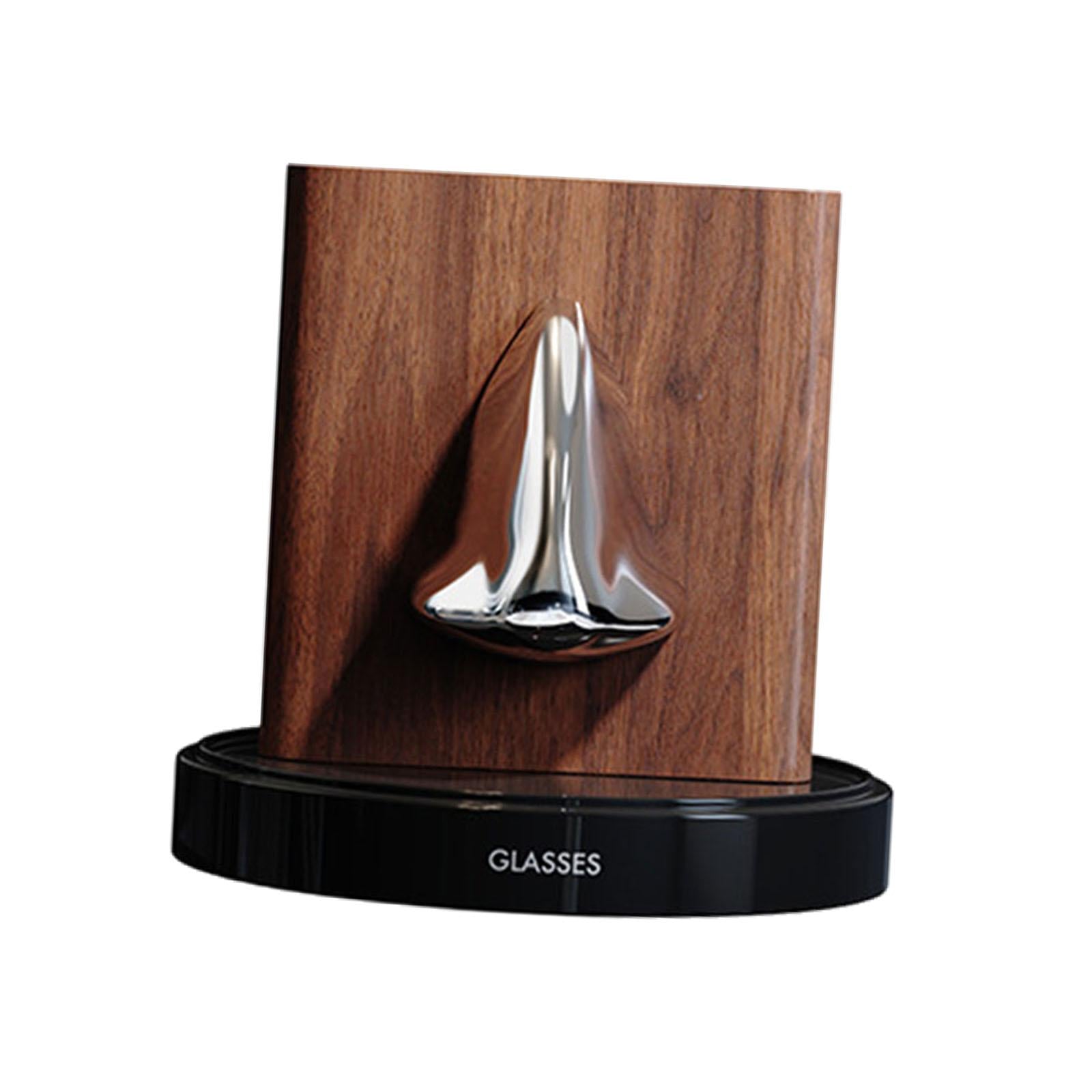 Human Nose Glasses Holder Stand Friends Gift for Bedroom Entryway Home Decor Black Silvery Brown