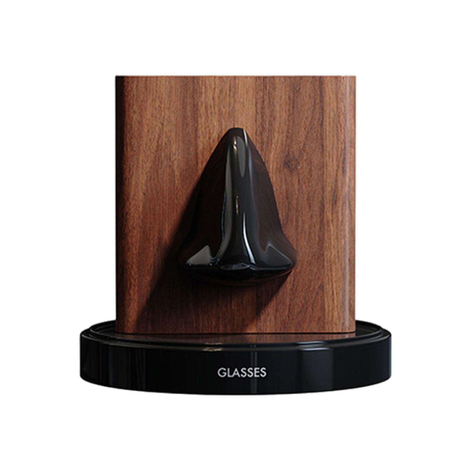 Human Nose Glasses Holder Stand Friends Gift for Bedroom Entryway Home Decor Black Brown