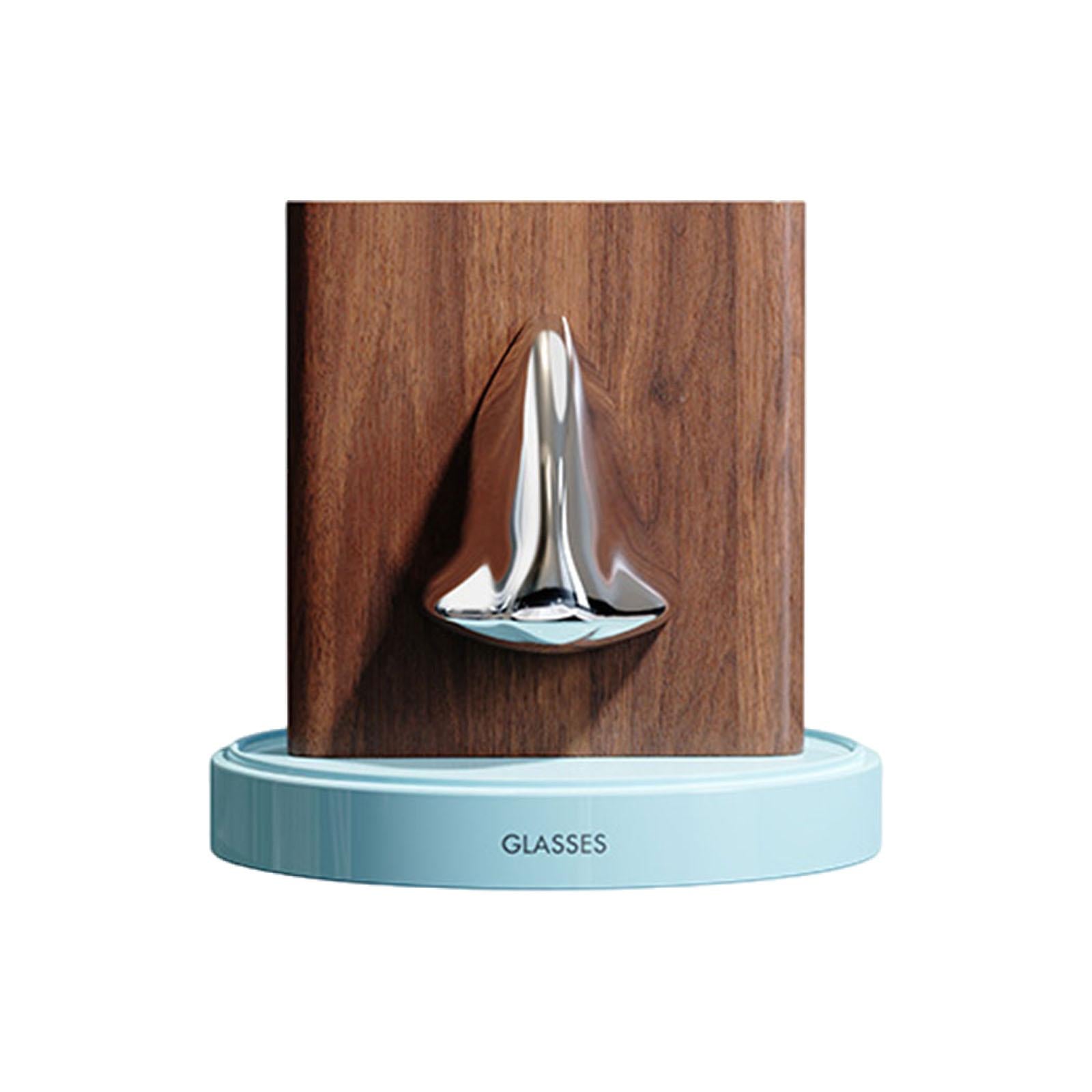 Human Nose Glasses Holder Stand Friends Gift for Bedroom Entryway Home Decor Blue Silvery Brown