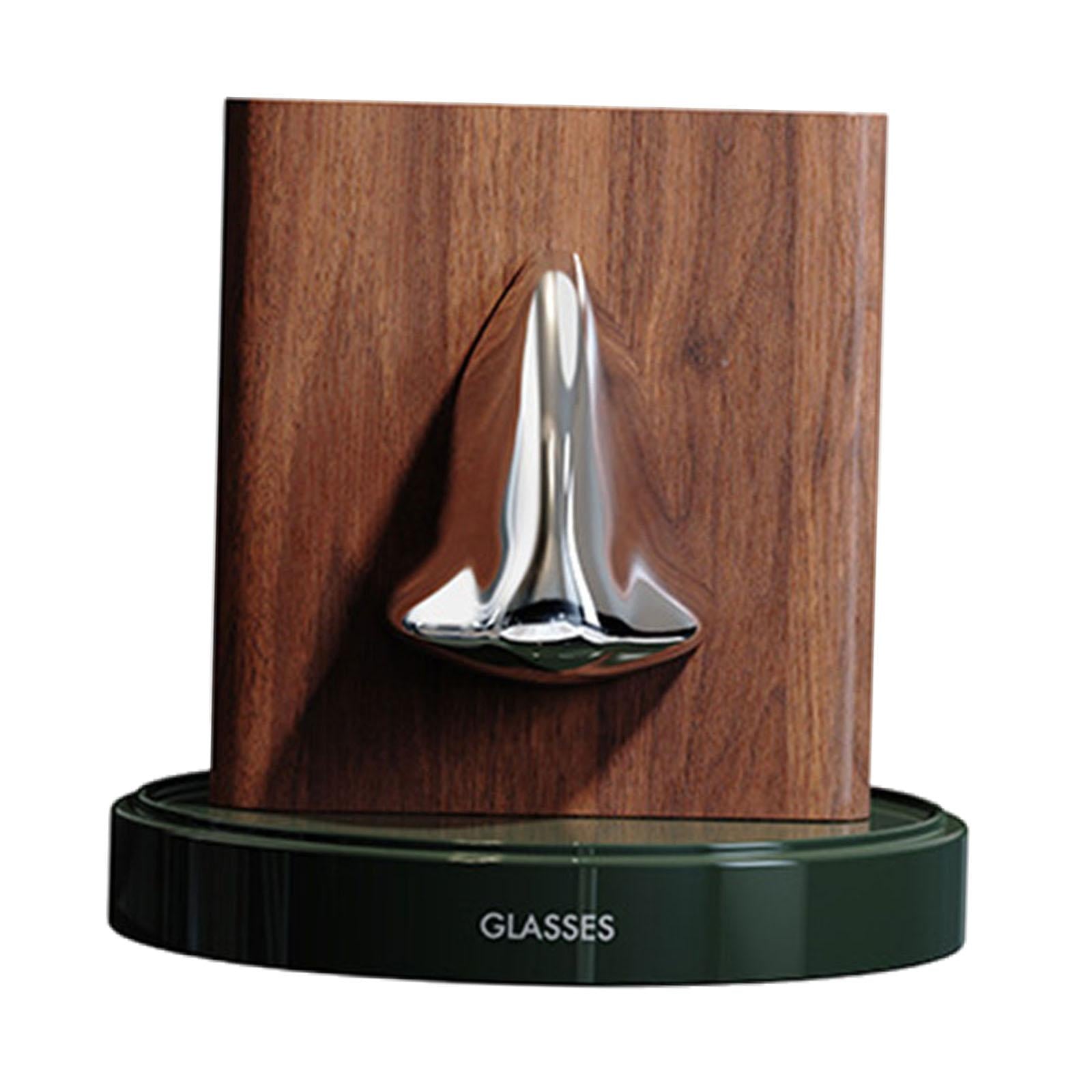 Human Nose Glasses Holder Stand Friends Gift for Bedroom Entryway Home Decor Green Silvery Brown