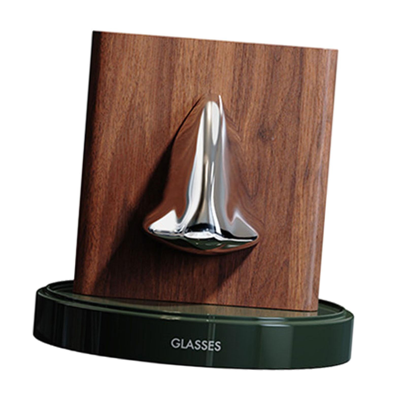 Human Nose Glasses Holder Stand Friends Gift for Bedroom Entryway Home Decor Green Silvery Brown