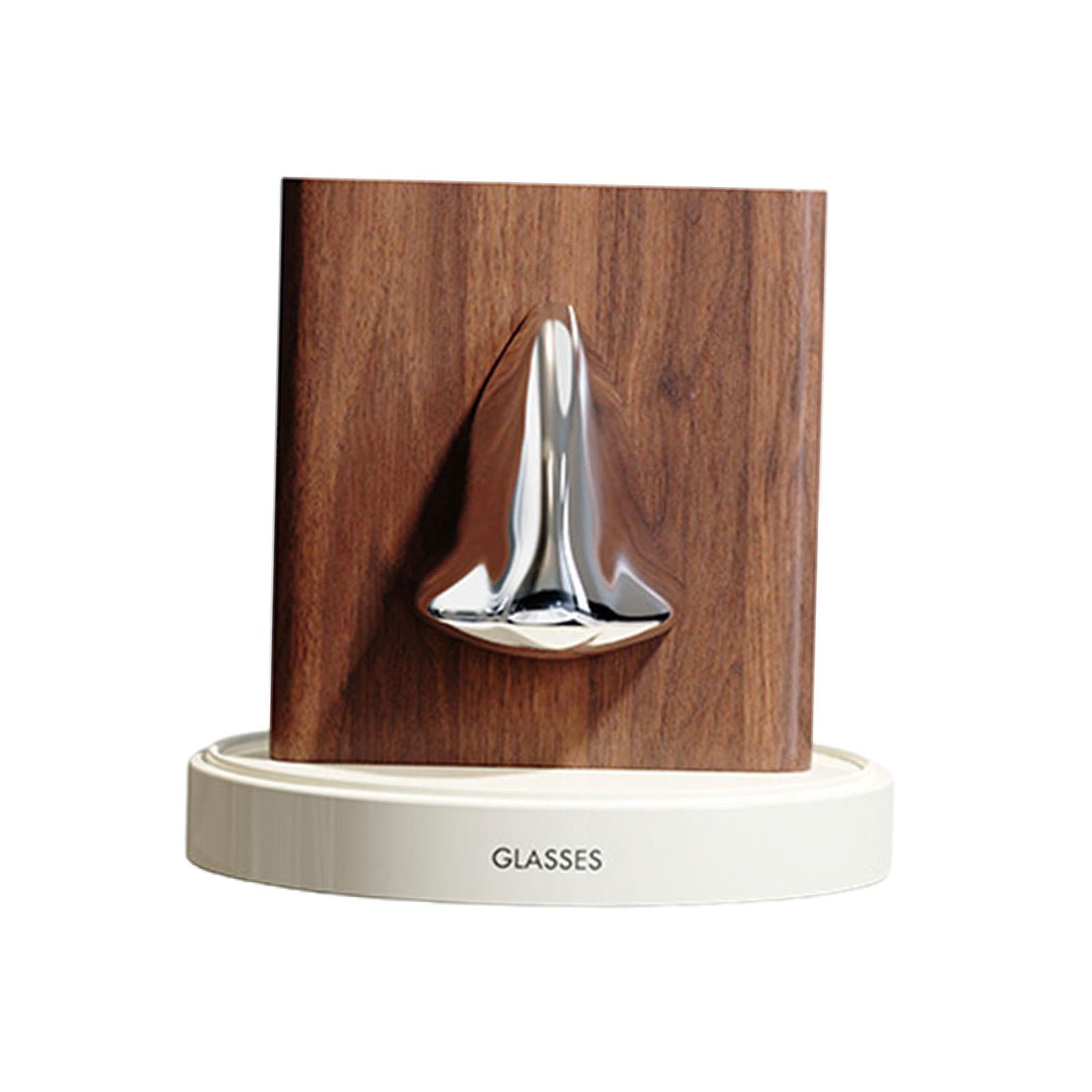 Human Nose Glasses Holder Stand Friends Gift for Bedroom Entryway Home Decor White Silvery Brown