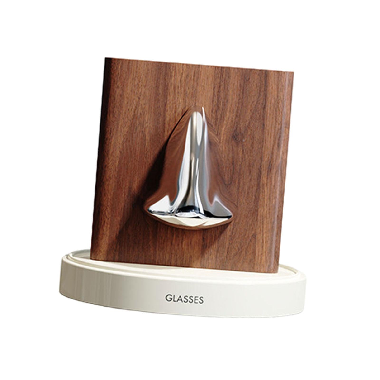 Human Nose Glasses Holder Stand Friends Gift for Bedroom Entryway Home Decor White Silvery Brown