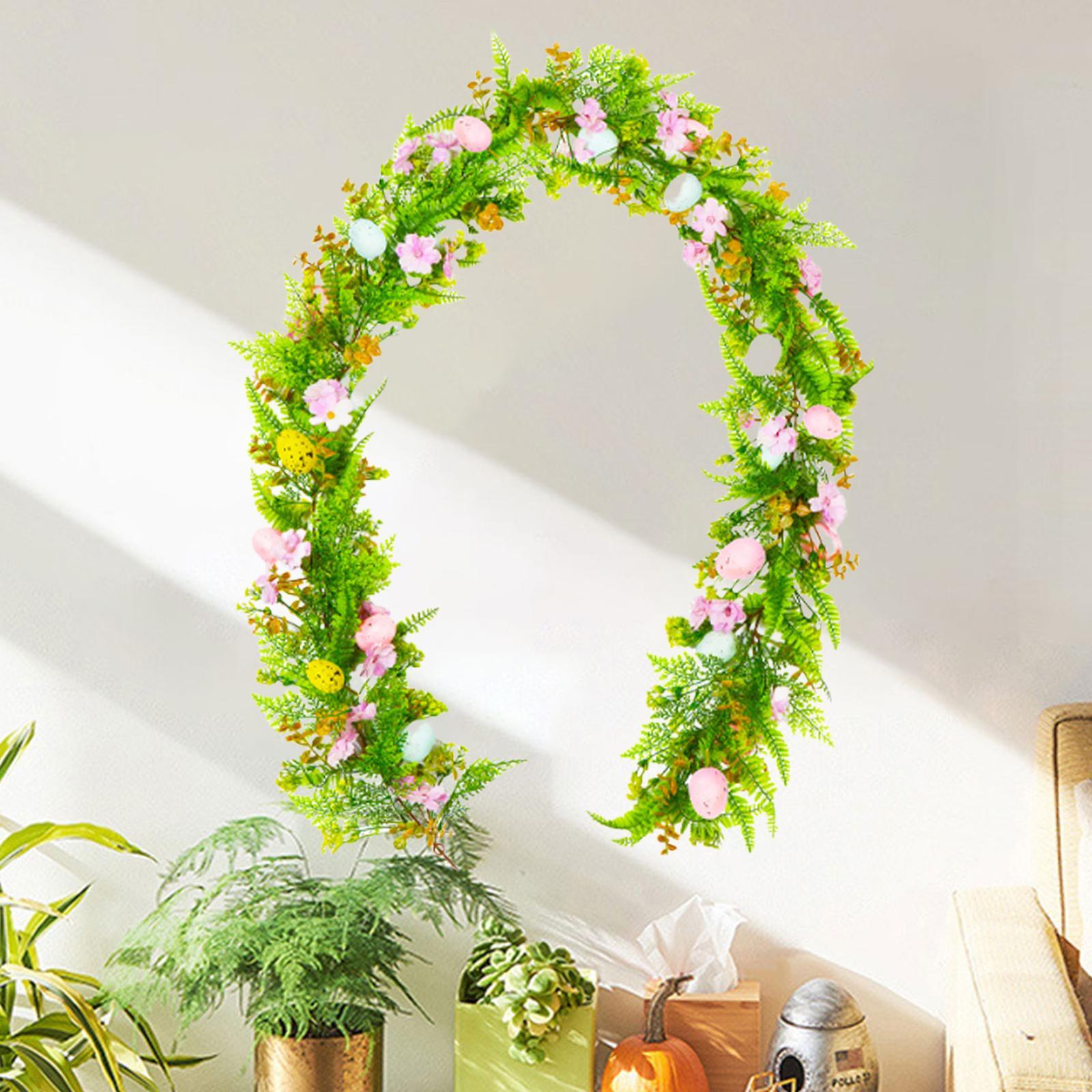 6.23 Feet Easter Garland Hanging Ornament for Farmhouse Birthday Living Room Style B