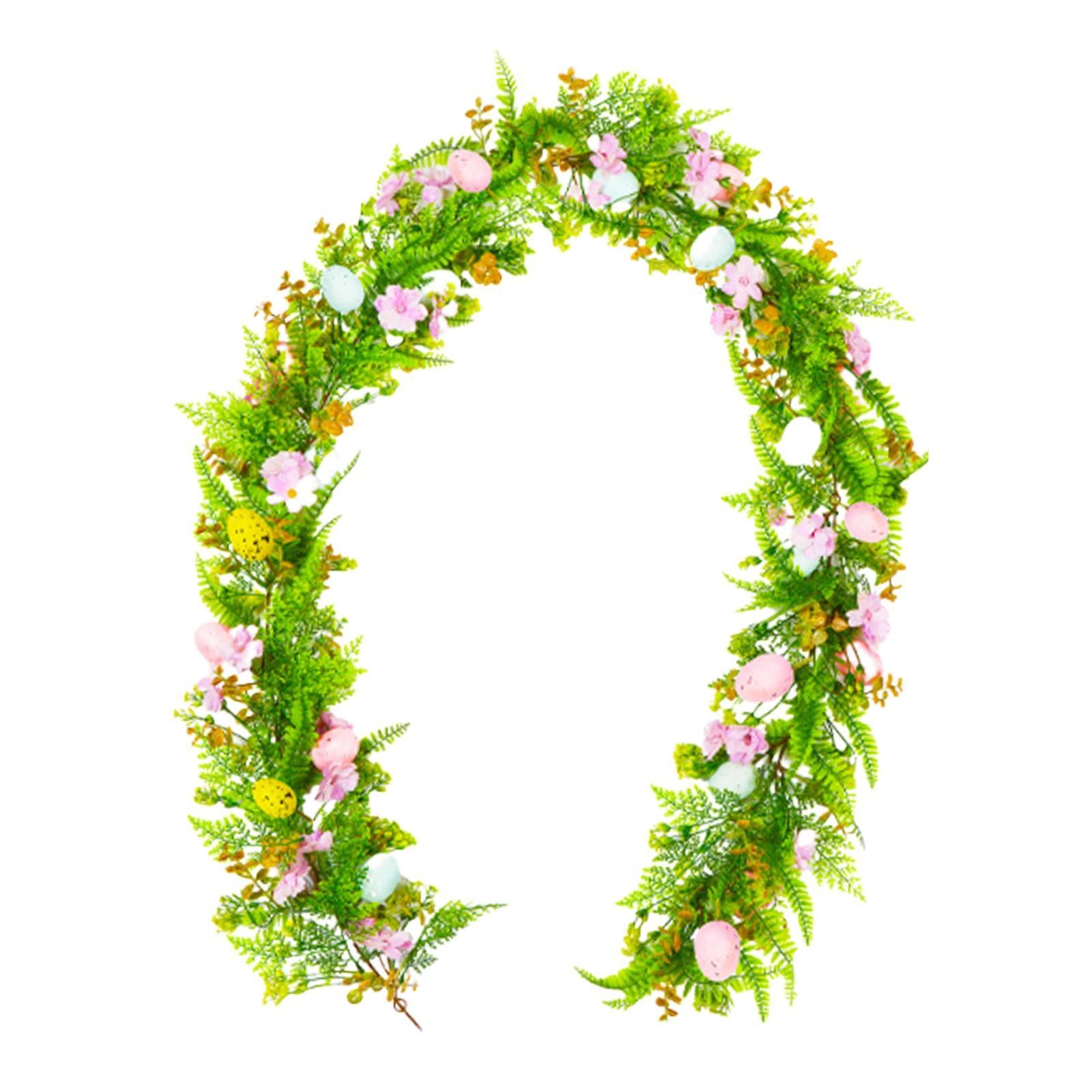 6.23 Feet Easter Garland Hanging Ornament for Farmhouse Birthday Living Room Style B