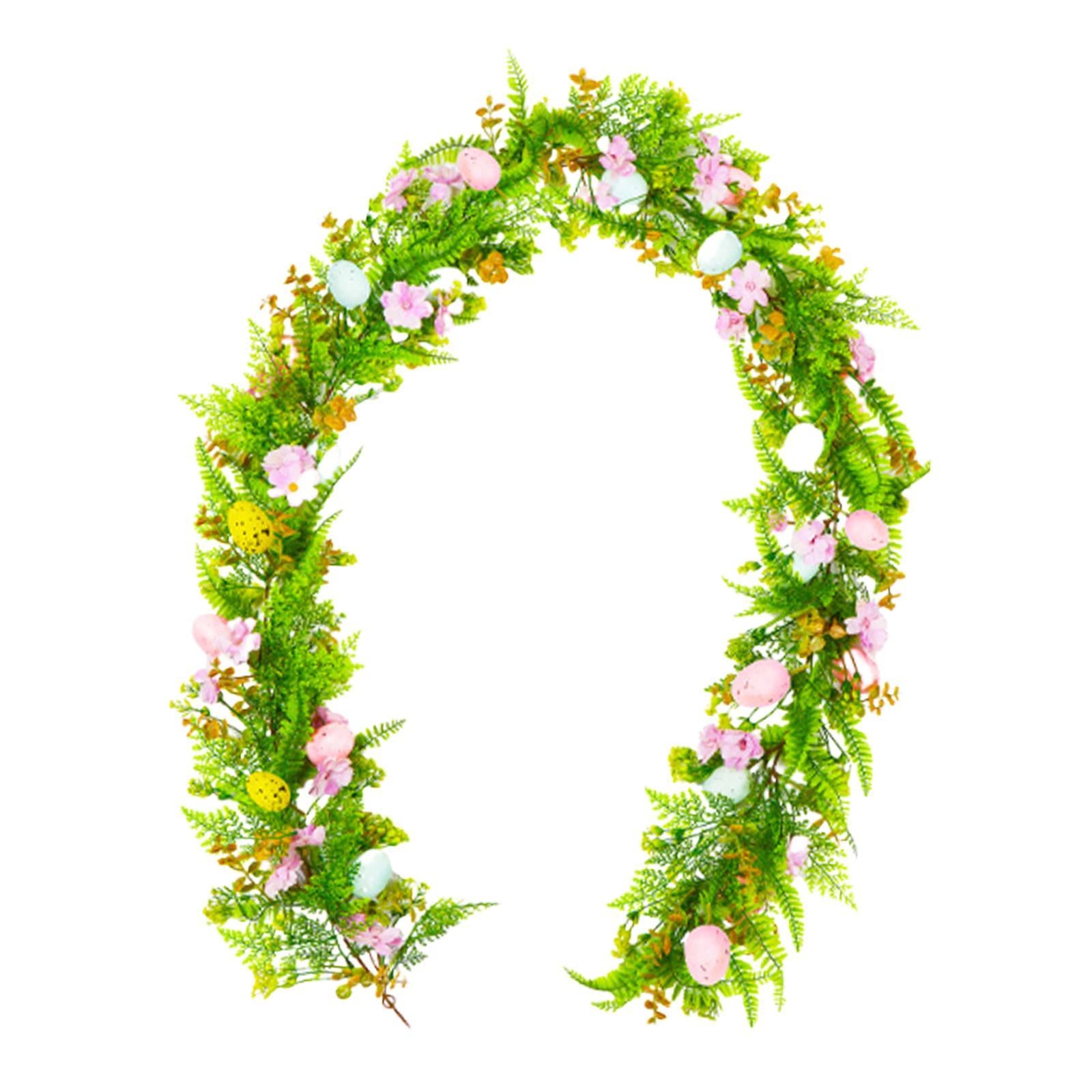 6.23 Feet Easter Garland Hanging Ornament for Farmhouse Birthday Living Room Style B
