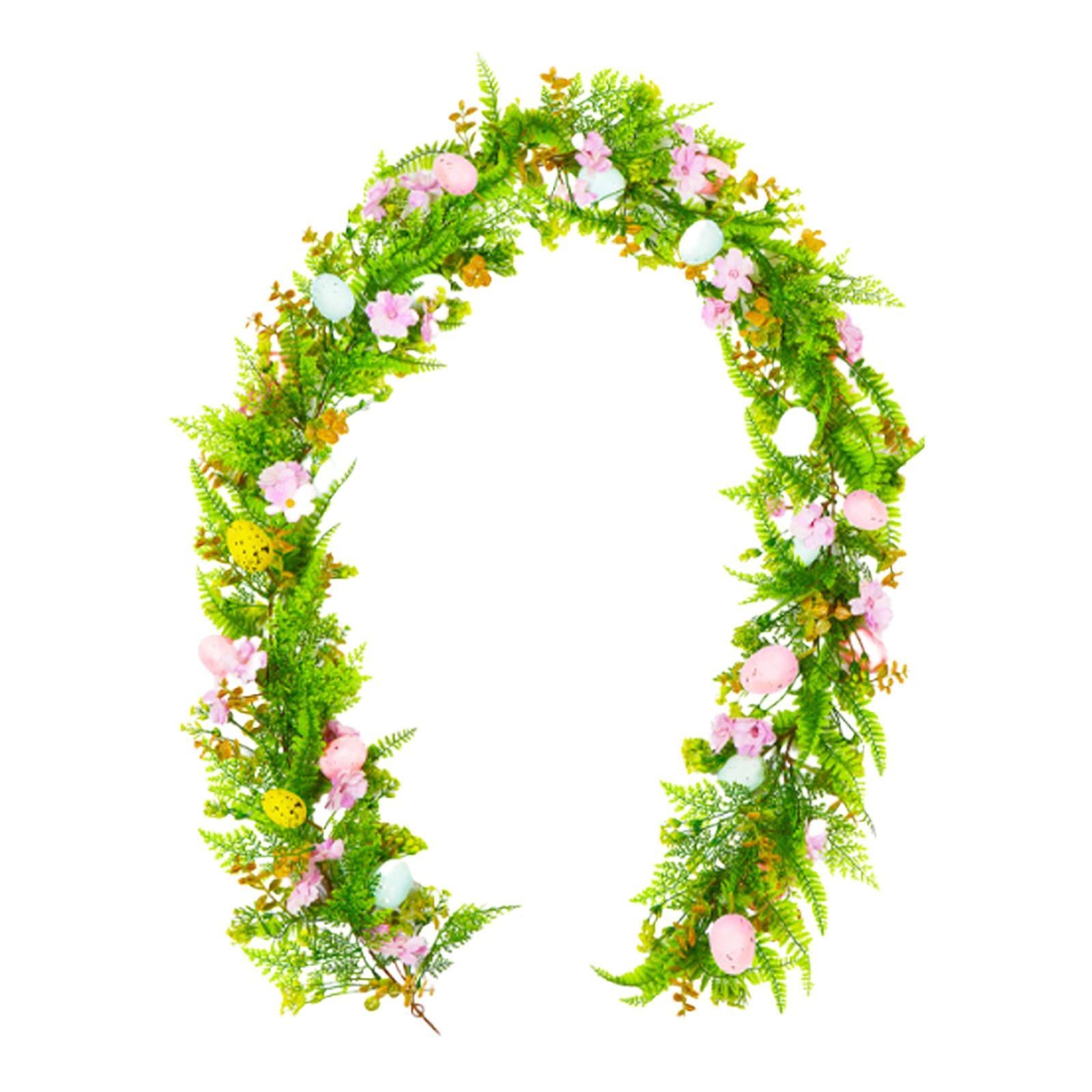 6.23 Feet Easter Garland Hanging Ornament for Farmhouse Birthday Living Room Style B