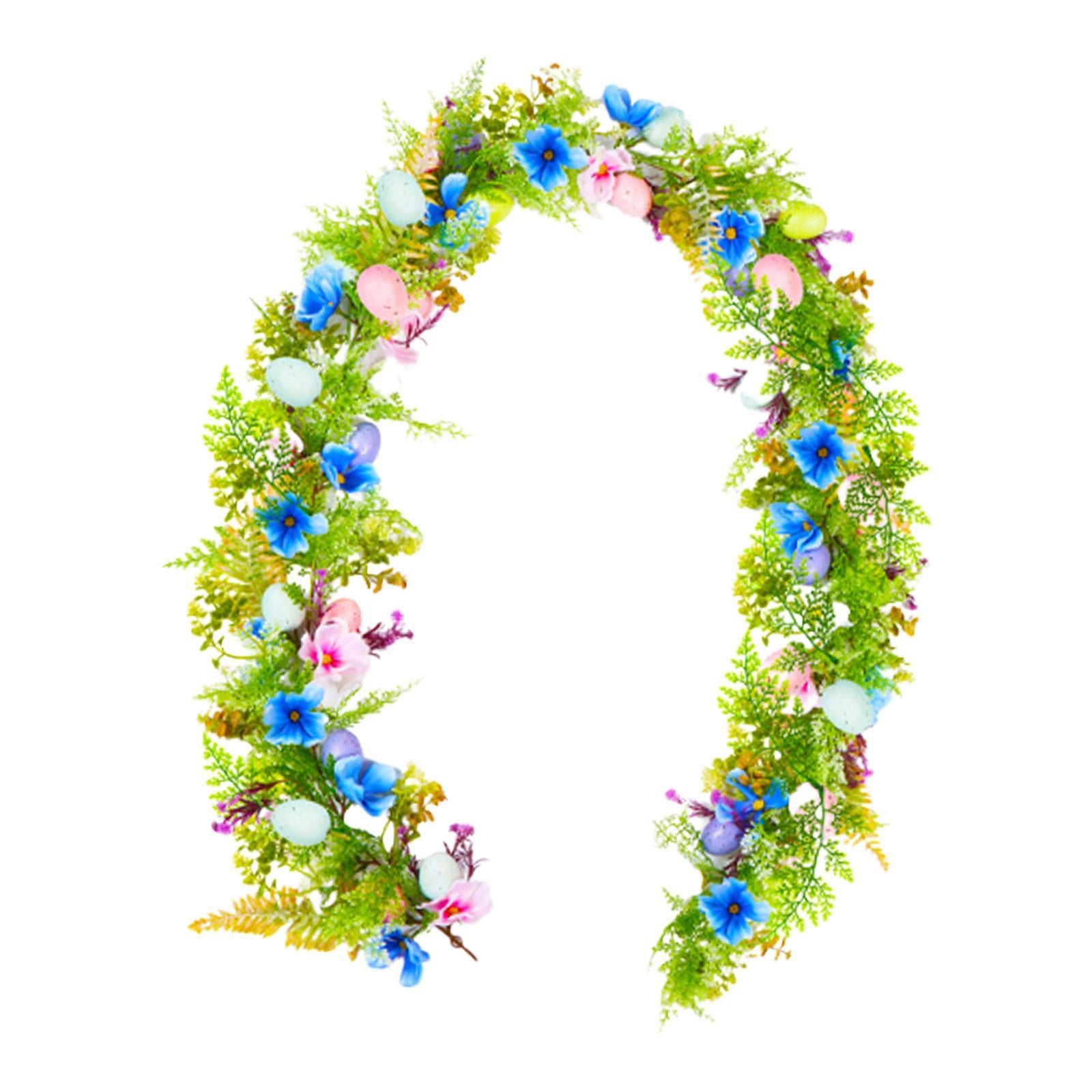 6.23 Feet Easter Garland Hanging Ornament for Farmhouse Birthday Living Room Style D