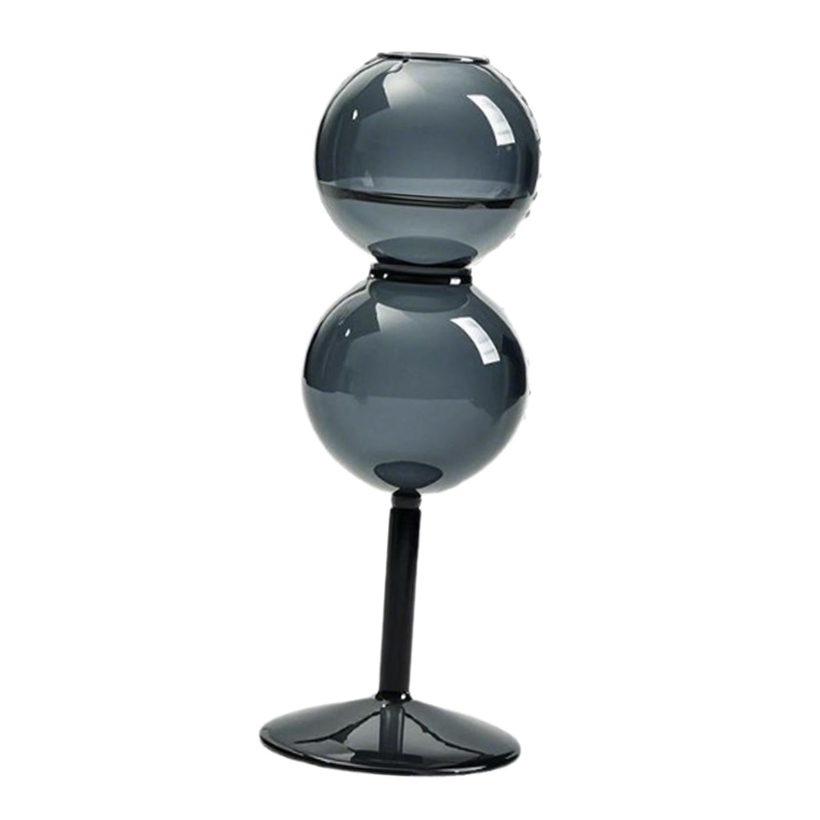 Glass Bubble Vase Modern Photo Prop Table Decoration for Porch Balcony Shelf