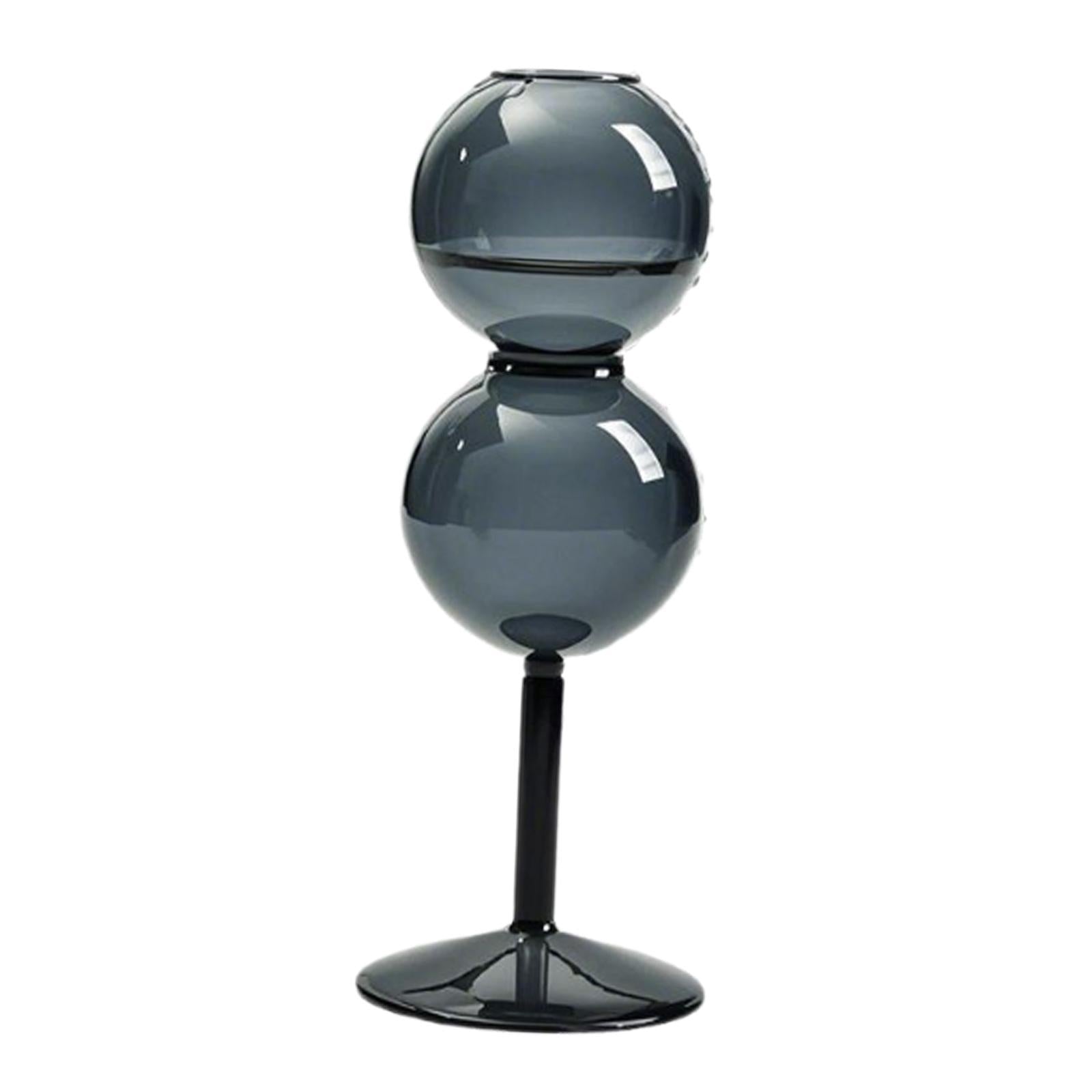 Glass Bubble Vase Modern Photo Prop Table Decoration for Porch Balcony Shelf