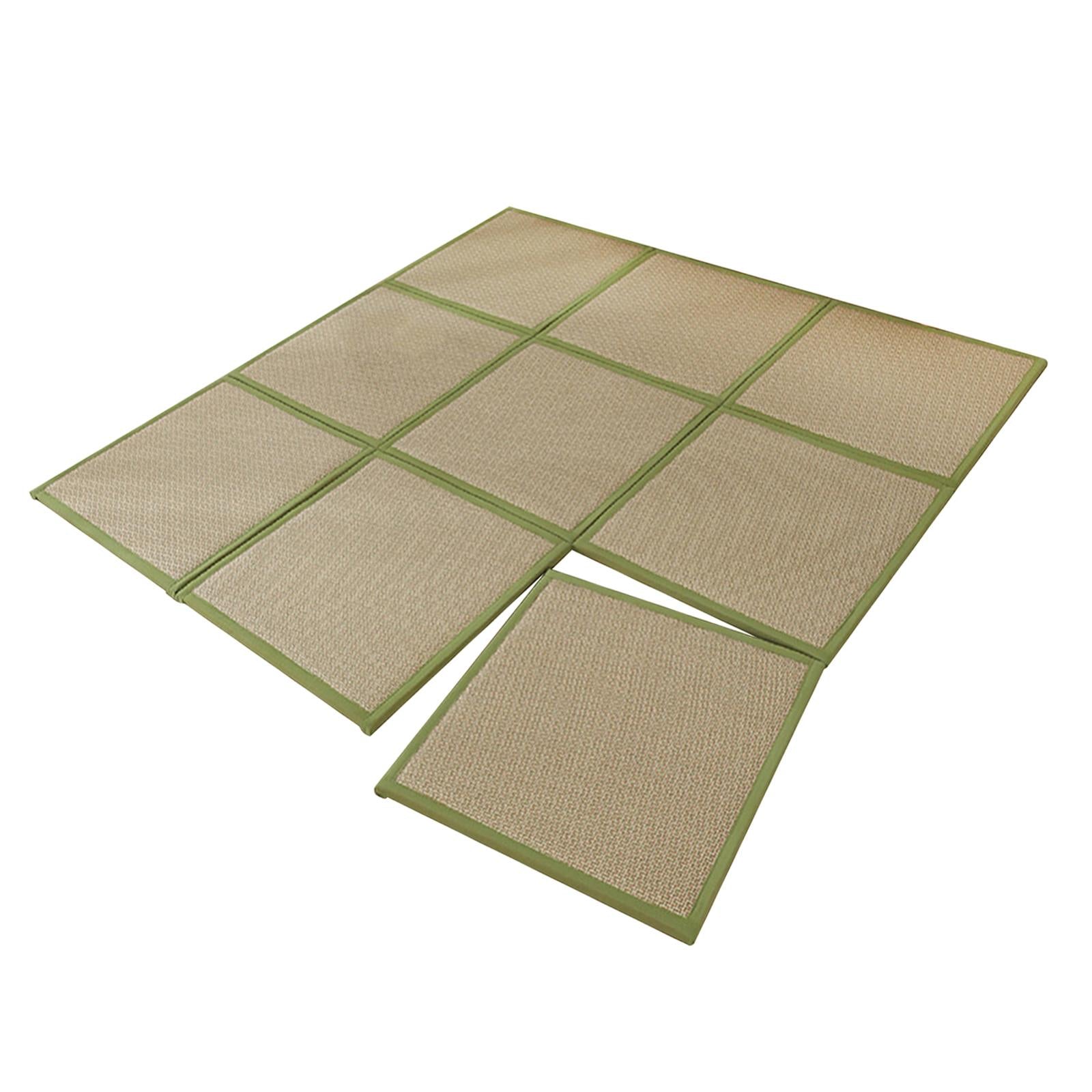 180x180cm Rattan Japanese Tatami Mat Breathable Crawling Playmat for Bedroom Style B