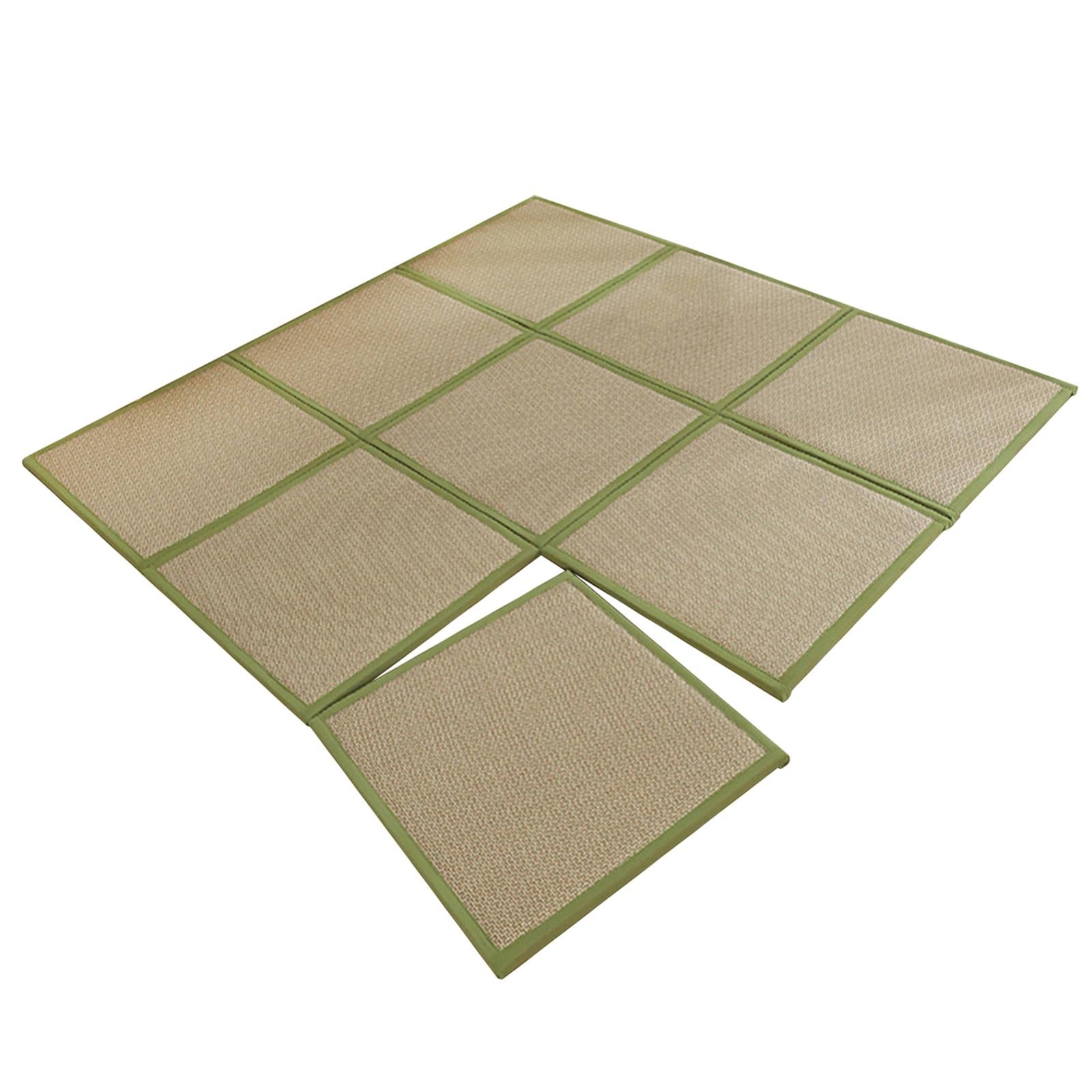 180x180cm Rattan Japanese Tatami Mat Breathable Crawling Playmat for Bedroom Style B