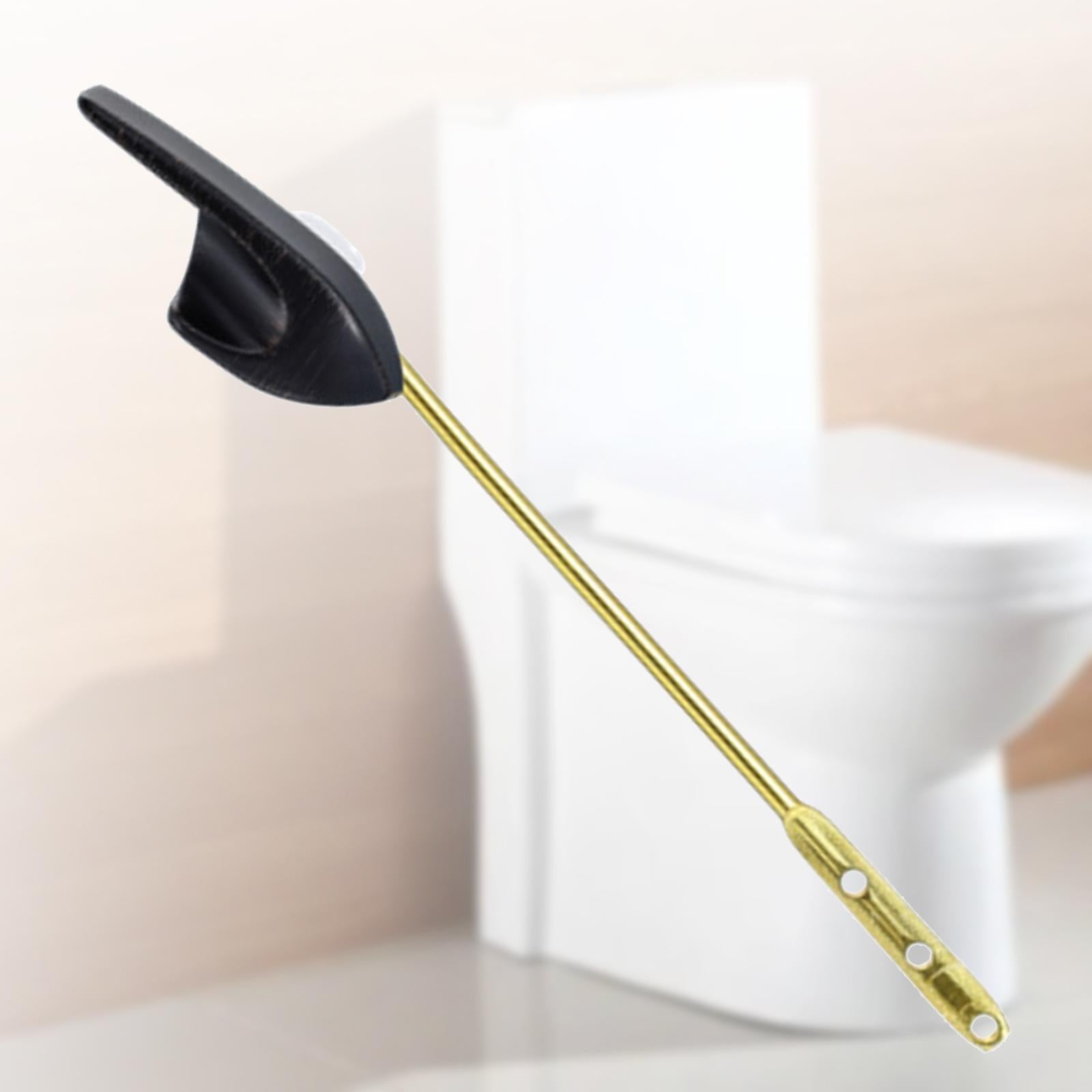 Front Mount Toilet Lever Toilet Part for Toilet Cistern Toilet Tank Home Use Black