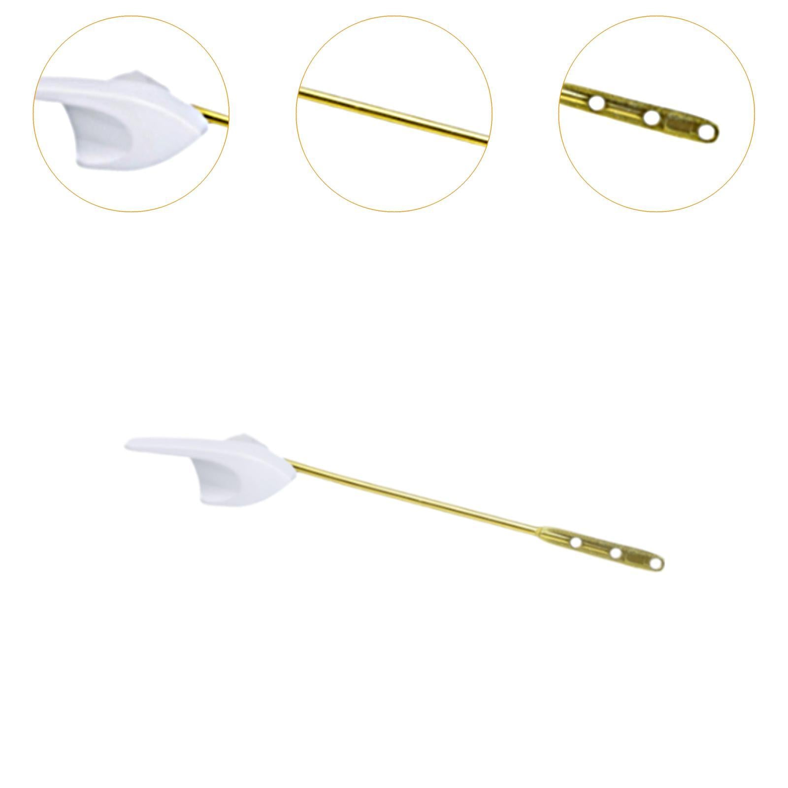 Toilet Tank Flush Handle Easy Installation Rust Resistant Toilet Repair Tool White