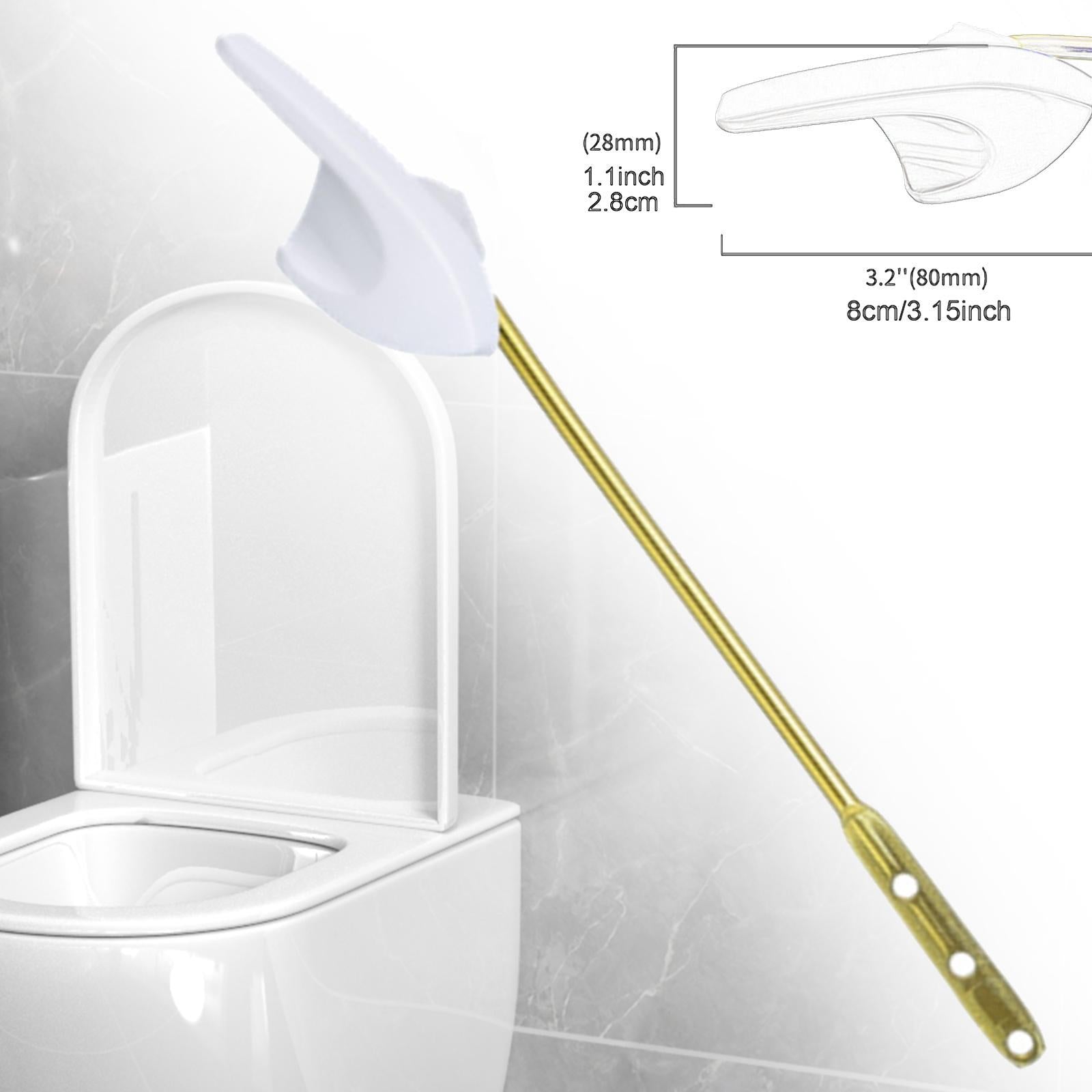 Toilet Tank Flush Handle Easy Installation Rust Resistant Toilet Repair Tool White