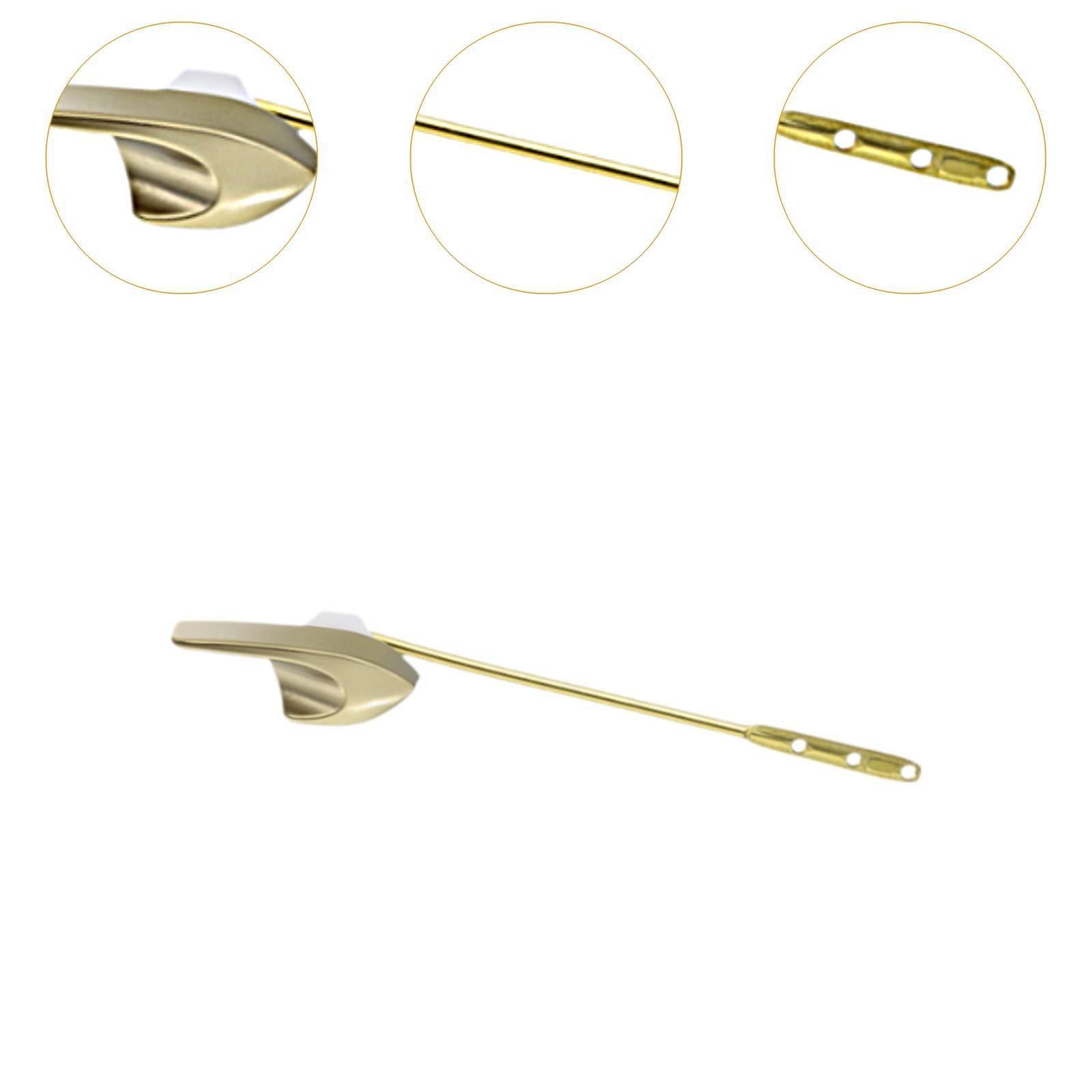 Front Mount Toilet Lever Toilet Part for Toilet Cistern Toilet Tank Home Use Gold