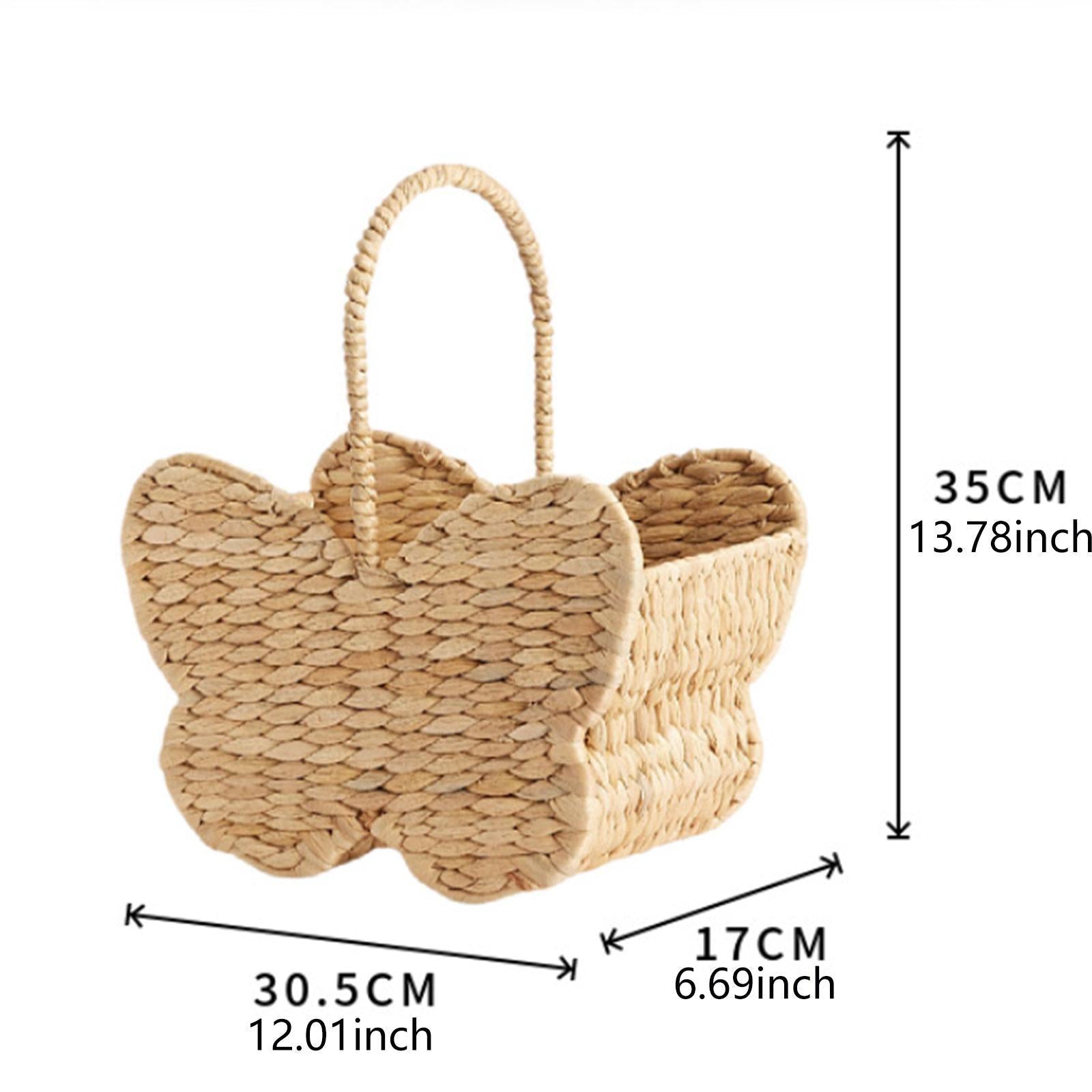 Woven Basket Art Decoration Storage Organizer for Dorm Living Room Farmhouse