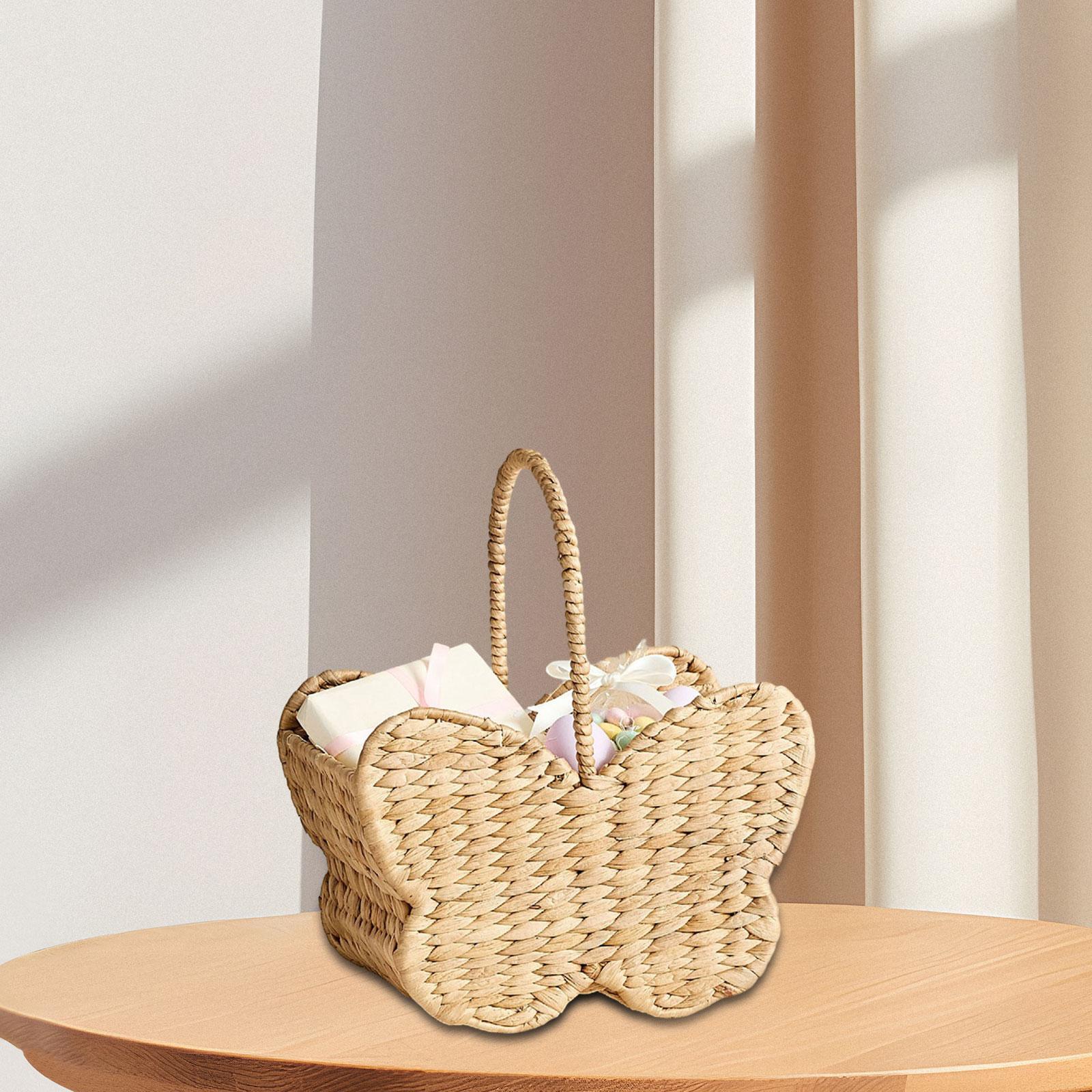 Woven Basket Art Decoration Storage Organizer for Dorm Living Room Farmhouse