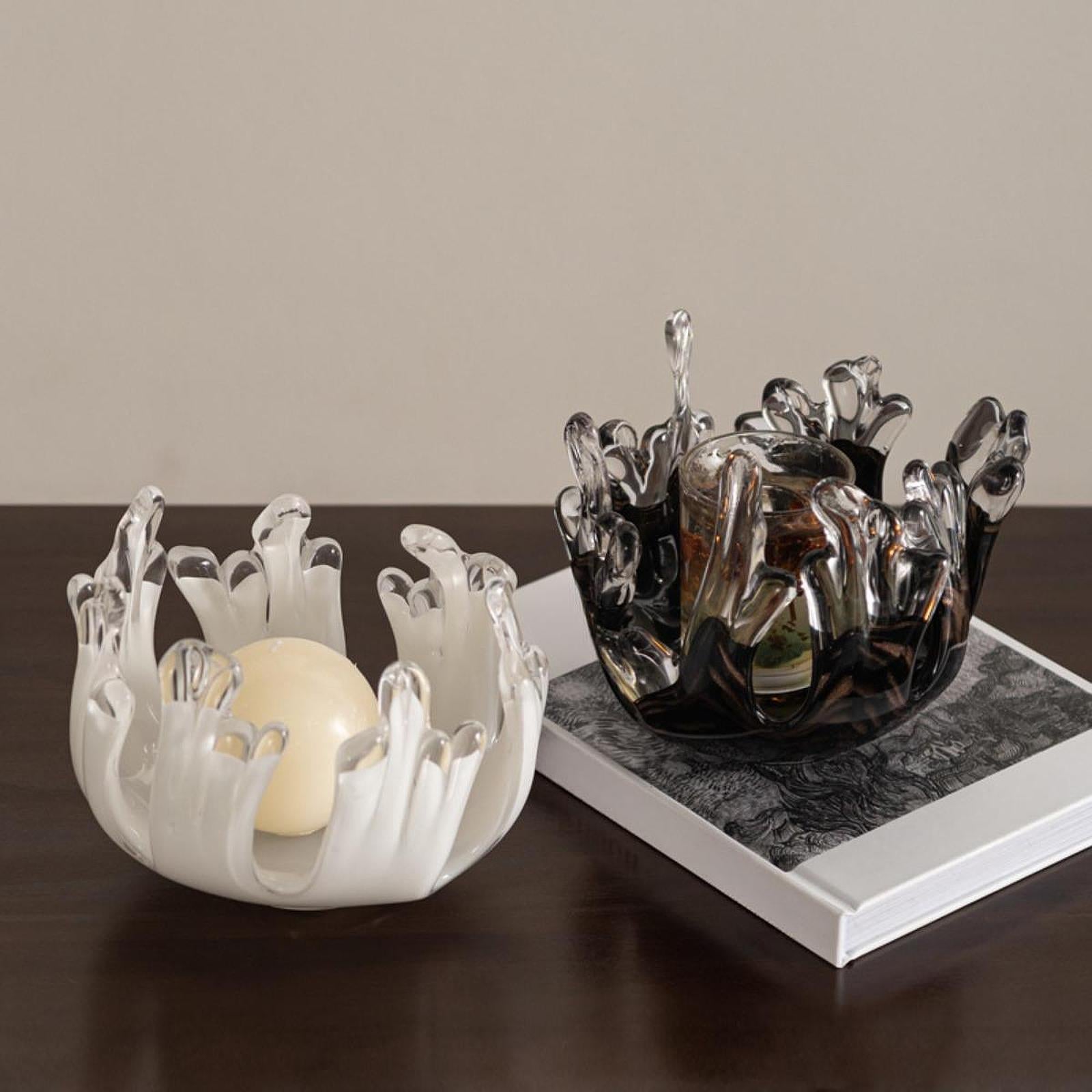 Tabletop Figurine Candle Stand Table Centerpiece Parties Gifts Candle Holder White
