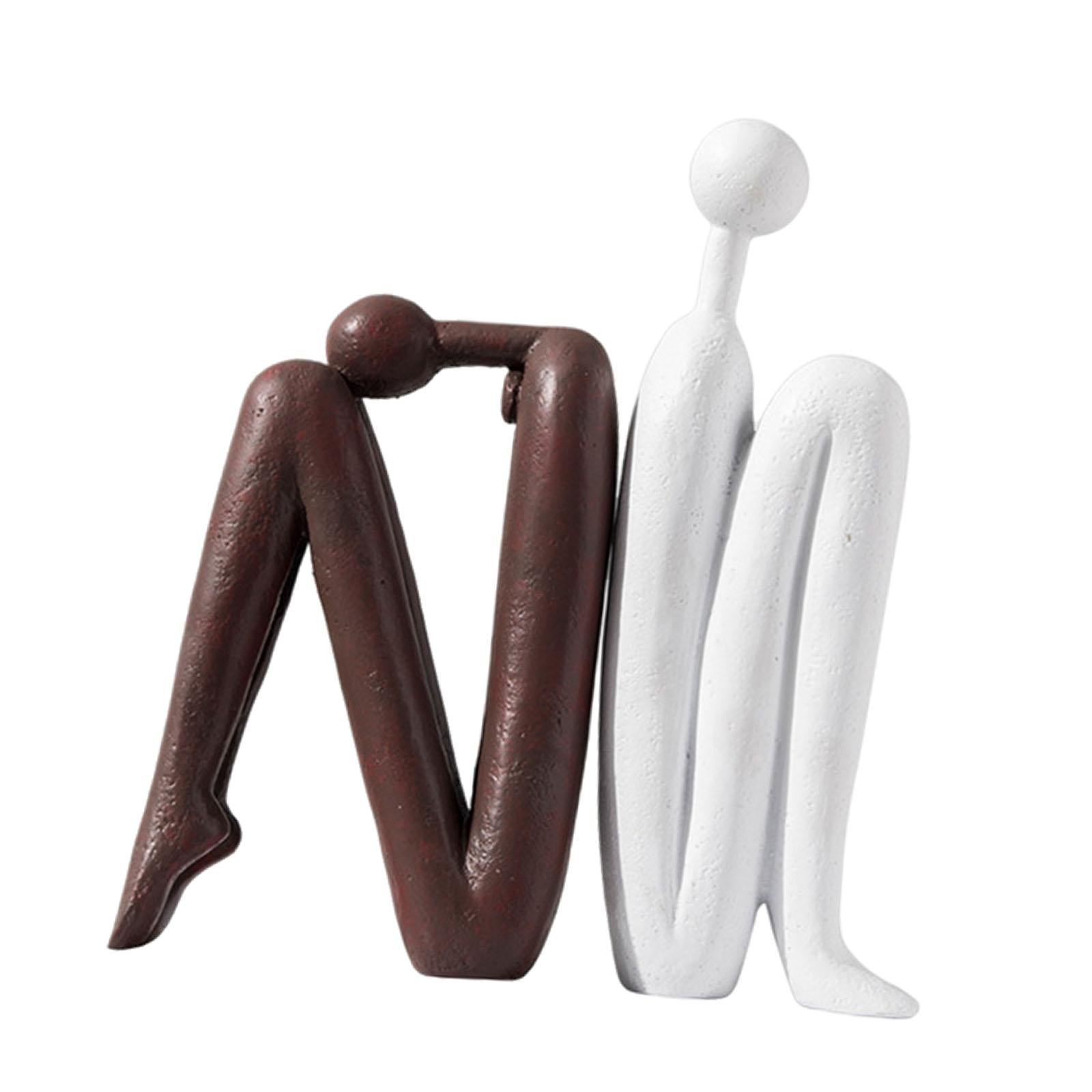 2 Pieces Bookends Gifts for Shelves Book Stand Figurine for Office CD Movies