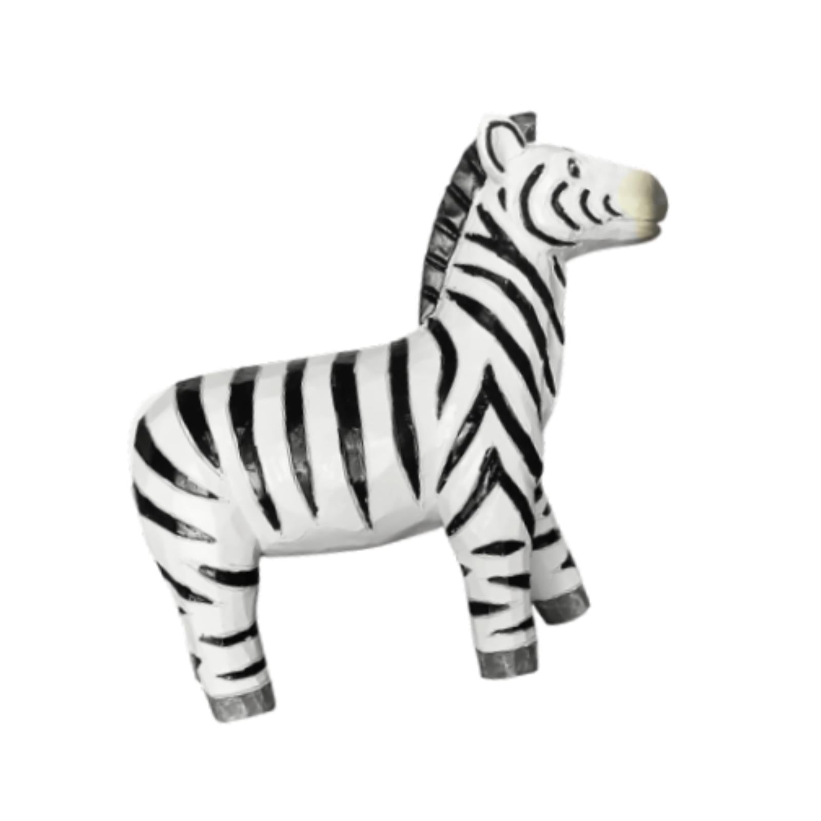Resin Zebra Model Statue Tabletop Ornament for Table Centerpiece Lightweight