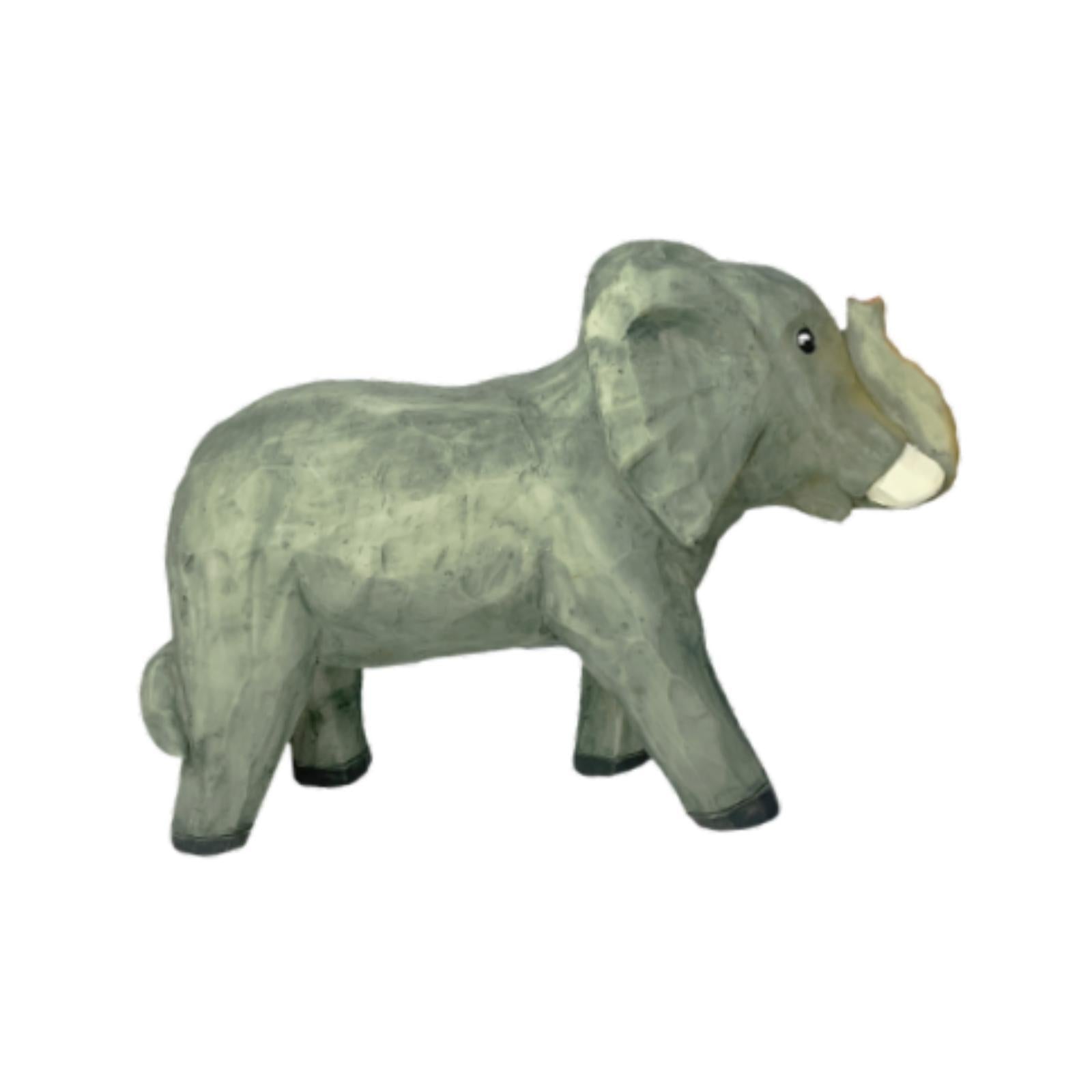 Elephant Model Resin Figurine Tabletop Ornament for Home Office Decor Modern