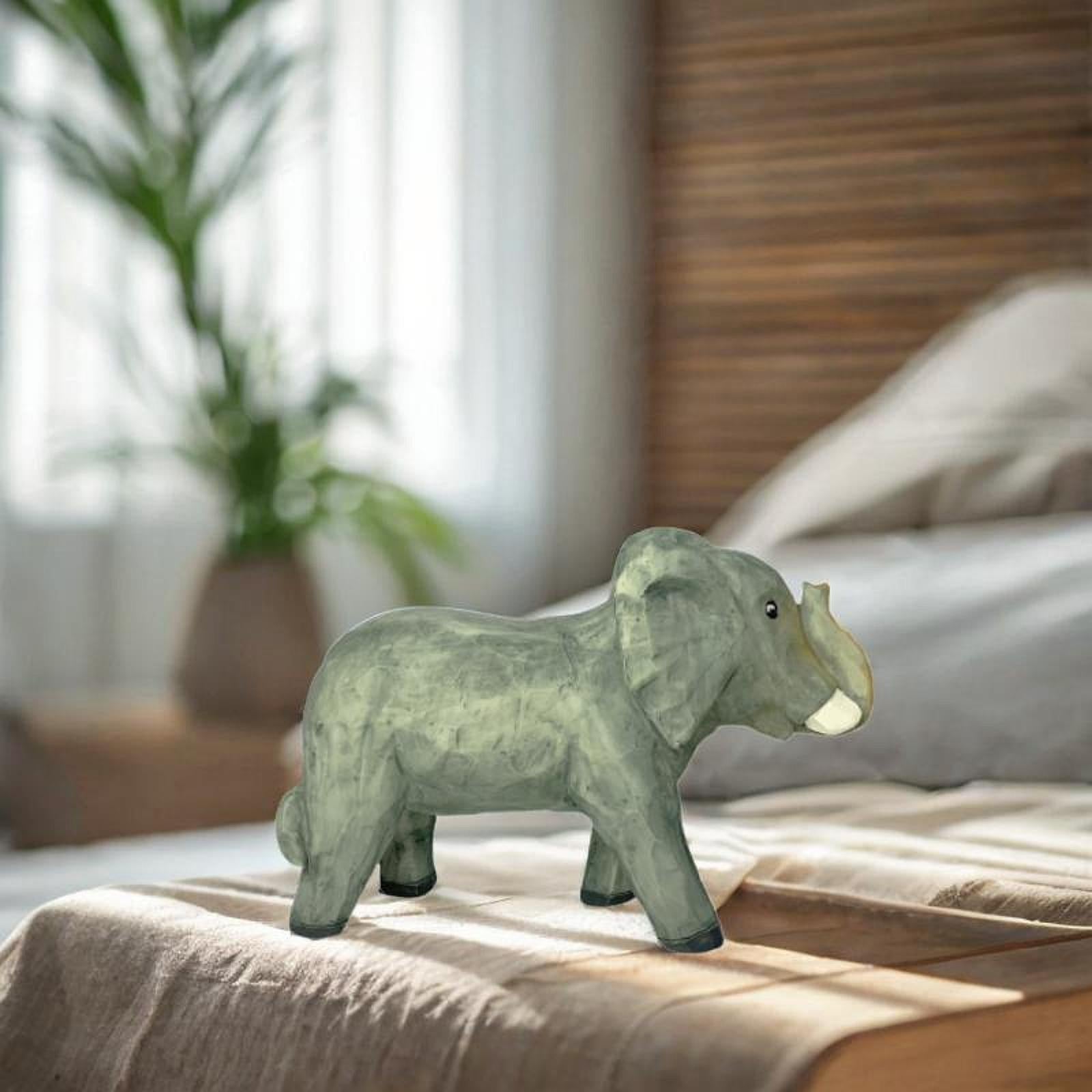 Elephant Model Resin Figurine Tabletop Ornament for Home Office Decor Modern