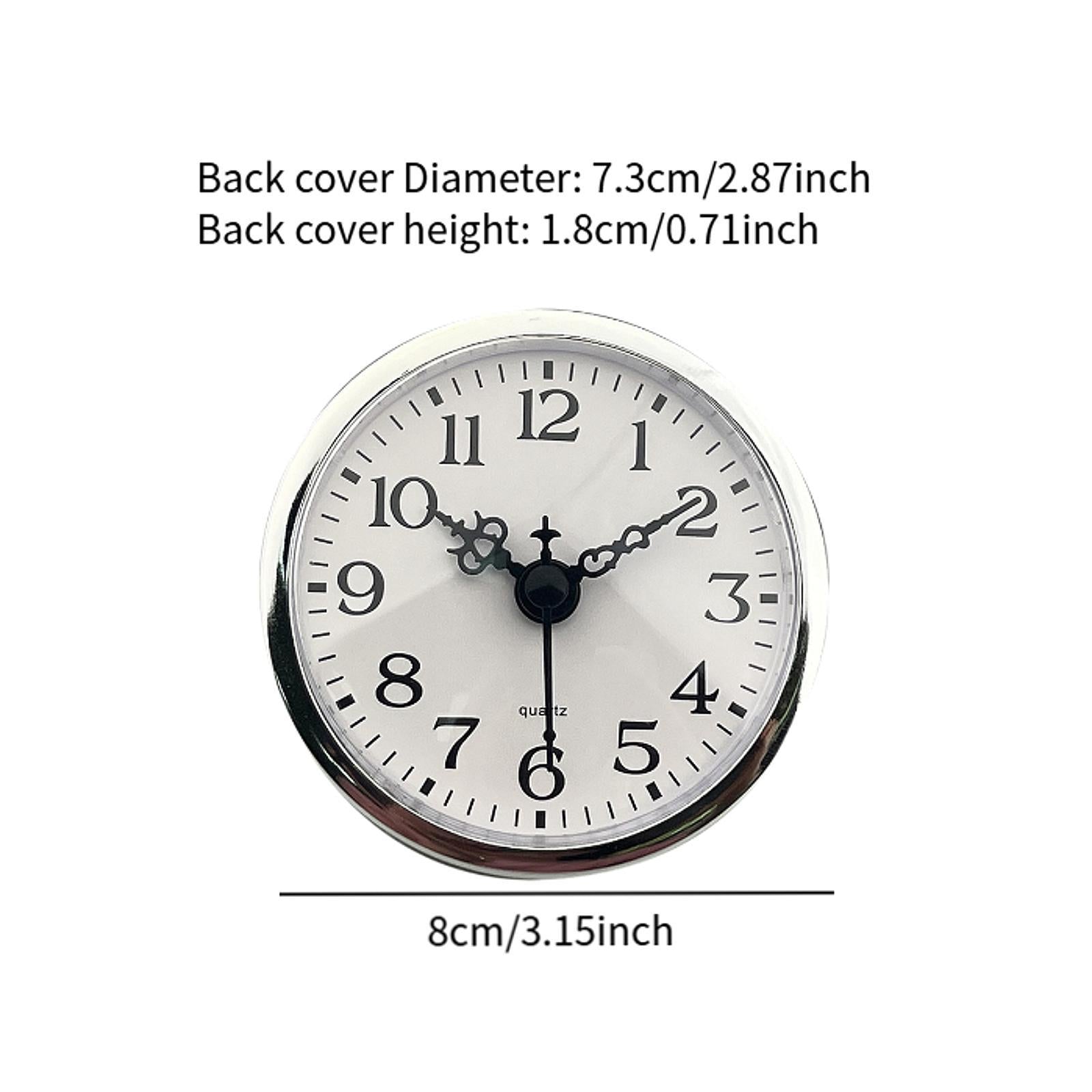 Clock Insert Round Easy Installation Clock Frame Compact Gifts Replace Parts