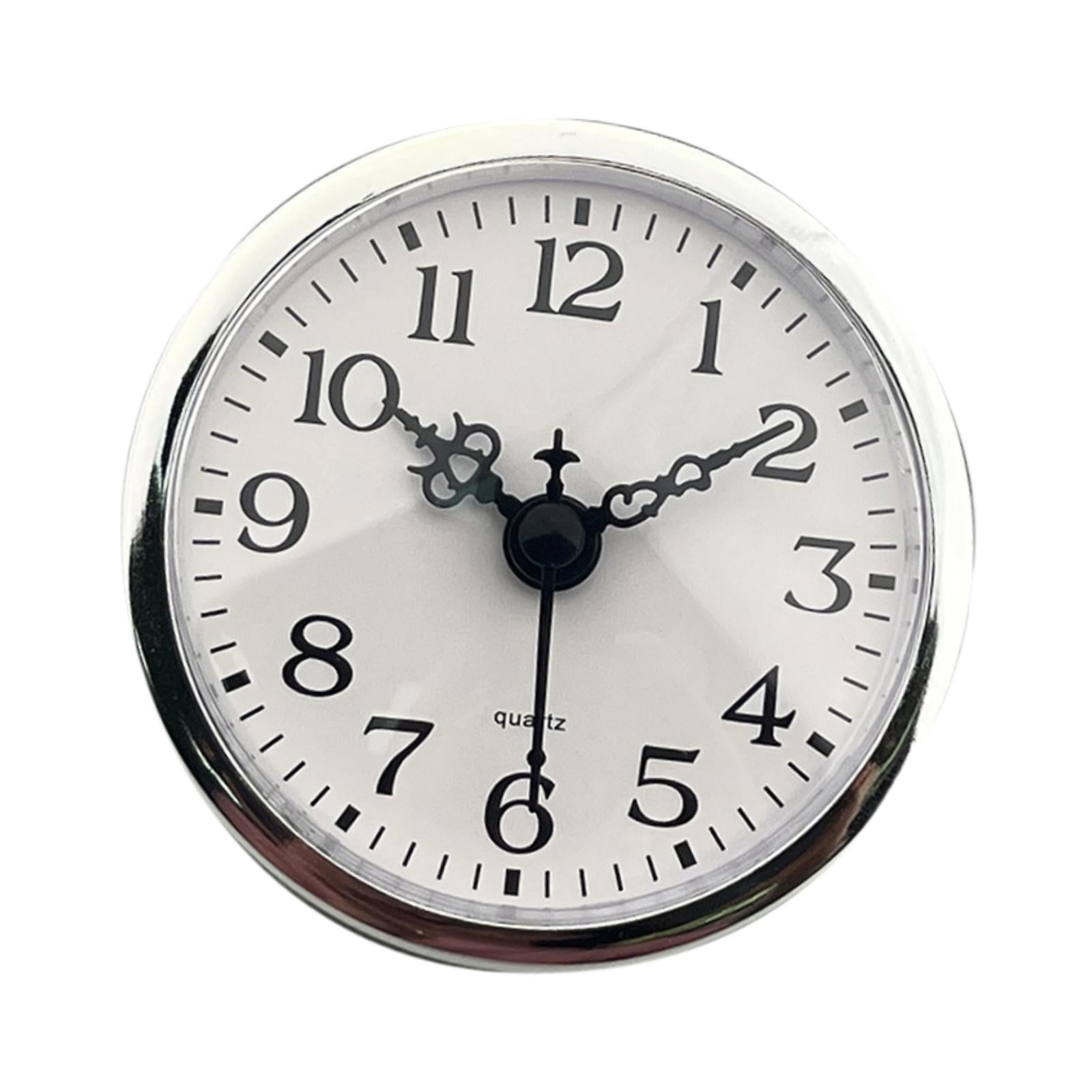 Clock Insert Round Easy Installation Clock Frame Compact Gifts Replace Parts