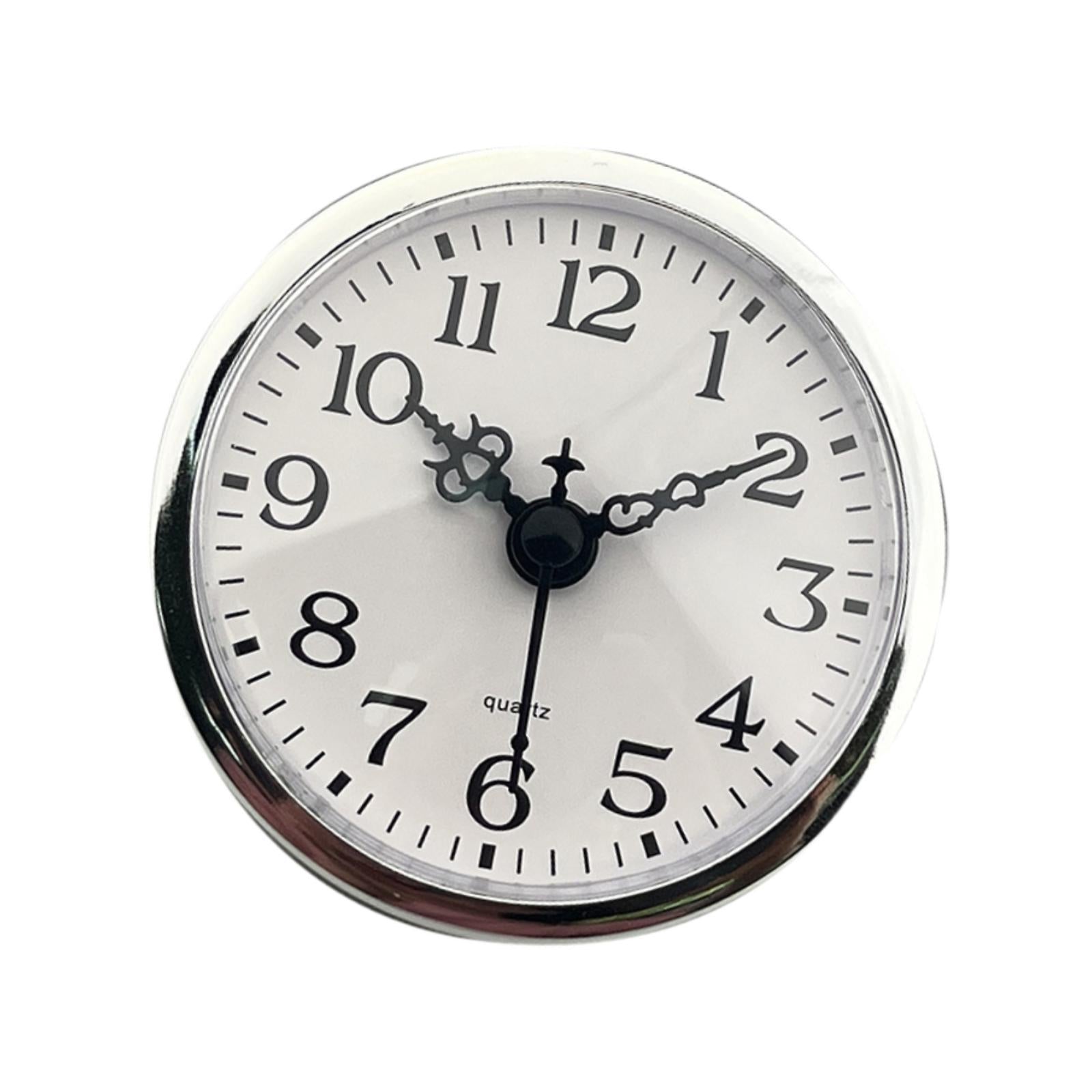 Clock Insert Round Easy Installation Clock Frame Compact Gifts Replace Parts