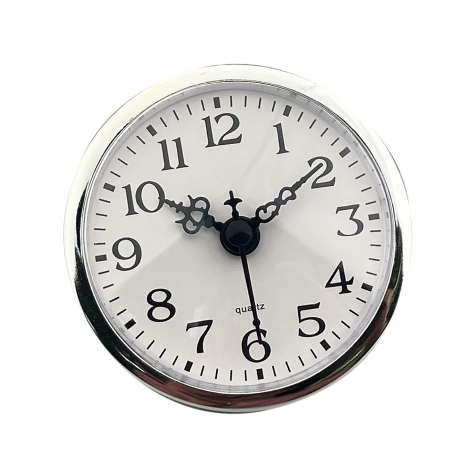 Clock Insert Round Easy Installation Clock Frame Compact Gifts Replace Parts