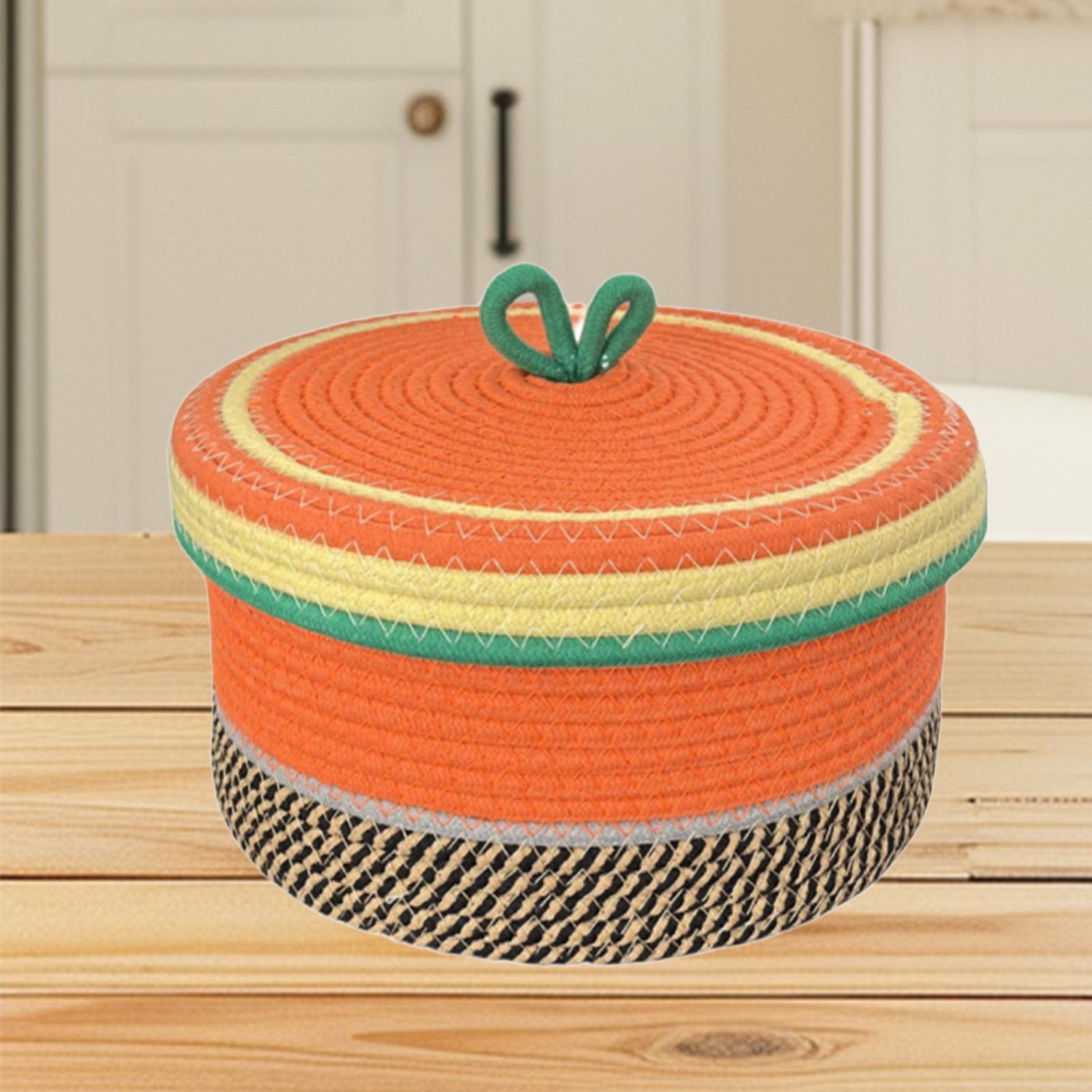 Cotton Rope Storage Basket Storage Basket for Toys Living Room Kitchen