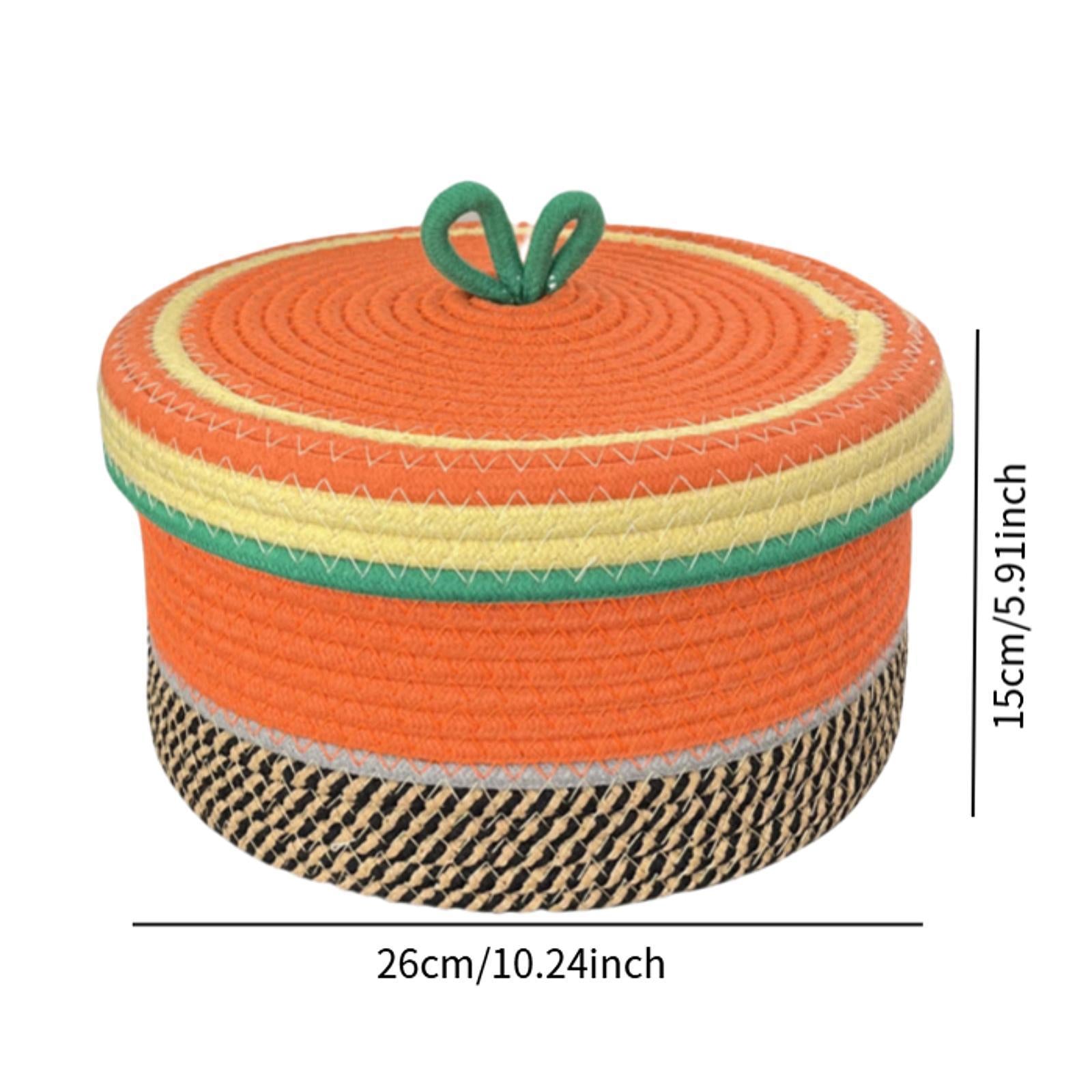 Cotton Rope Storage Basket Storage Basket for Toys Living Room Kitchen