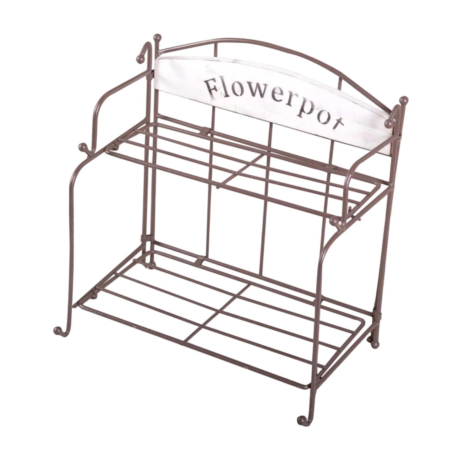 Metal Hanging Wire Basket Iron Wall Mounted Organizer for Garden Office Home 24.5cmx16cmx27cm