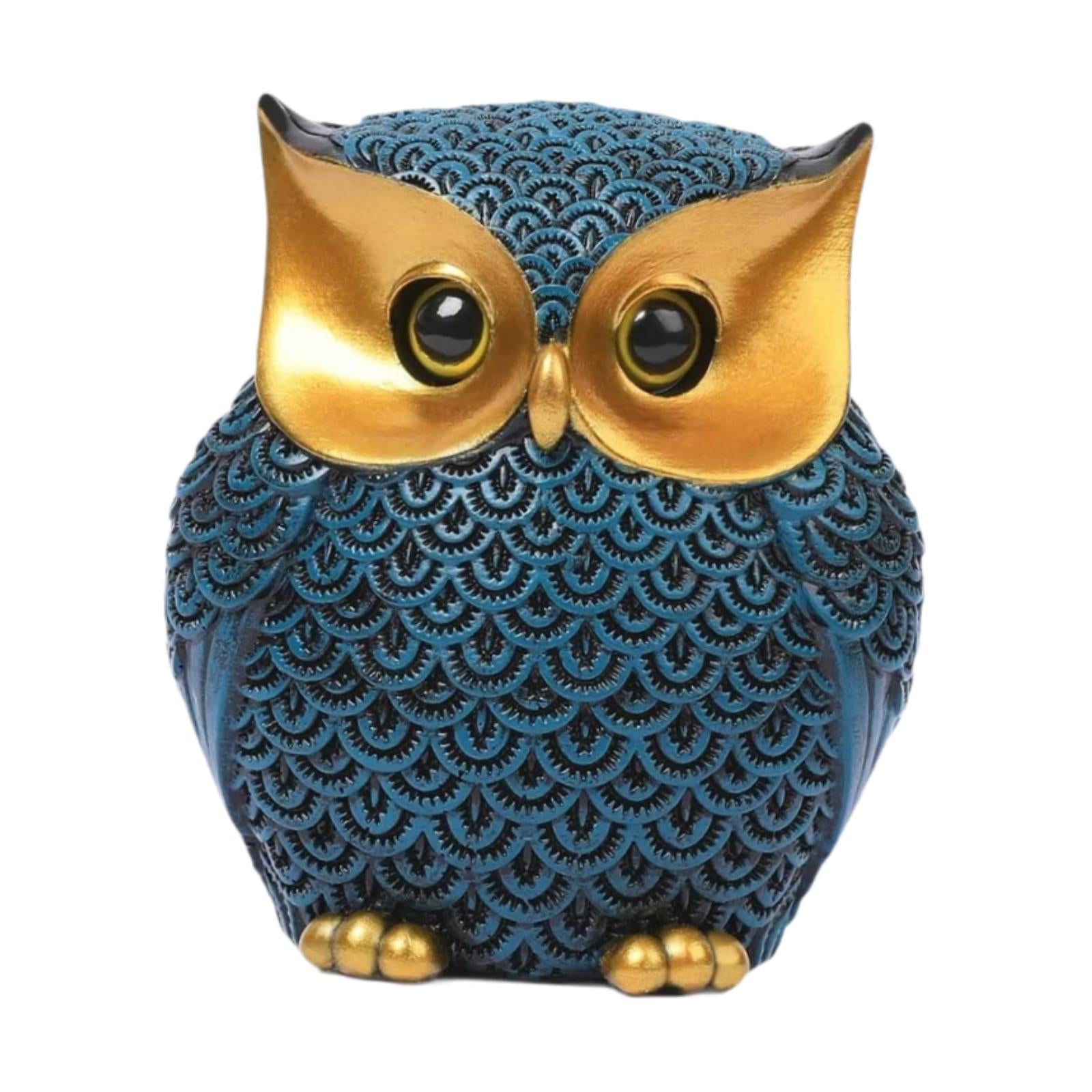 Owl Statue Versatile Animal Sculpture for Bedroom Living Room Bookshelf