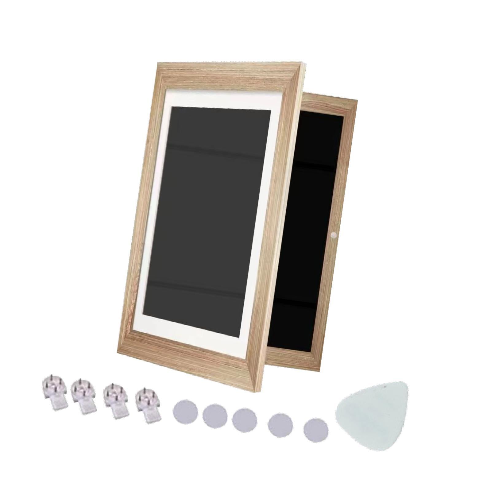 8K Kids Art Display Frame Accessory for Certificates Documents Picture Frame Wood Color Frame