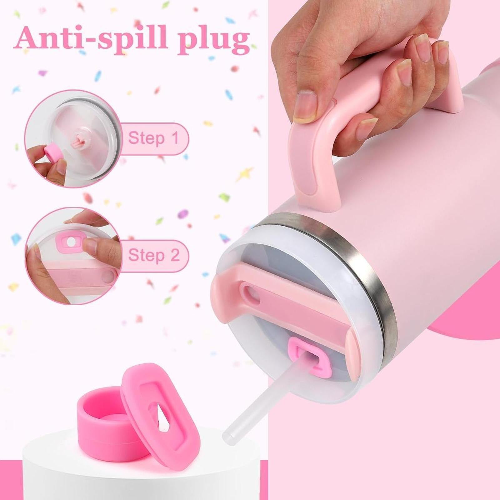 15x Cup Stickers Flower and Butterfly Stickers Cup Boot Ornament Kit Pink