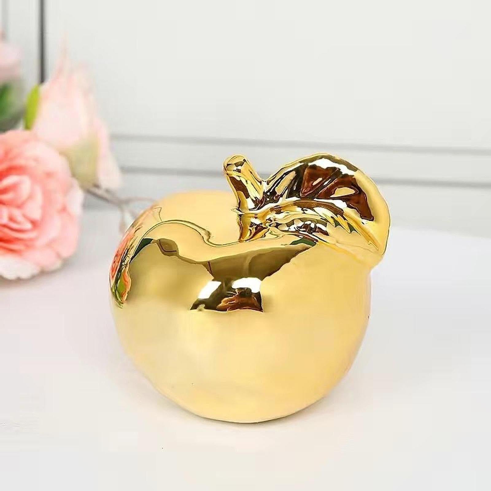 Fruit Sculpture Delicate Collection Ornament for Restaurants Offices Porches S Golden