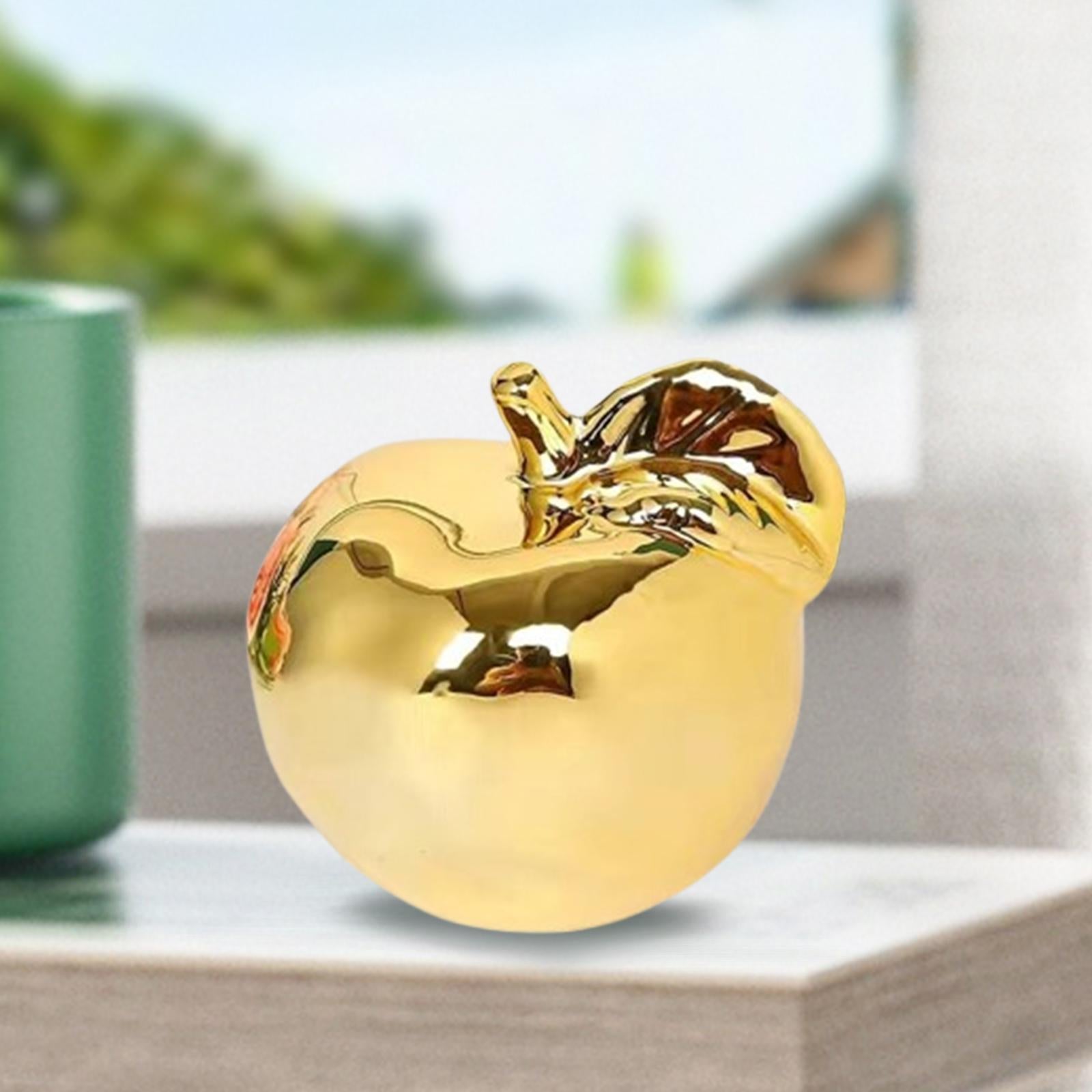 Fruit Sculpture Delicate Collection Ornament for Restaurants Offices Porches S Golden