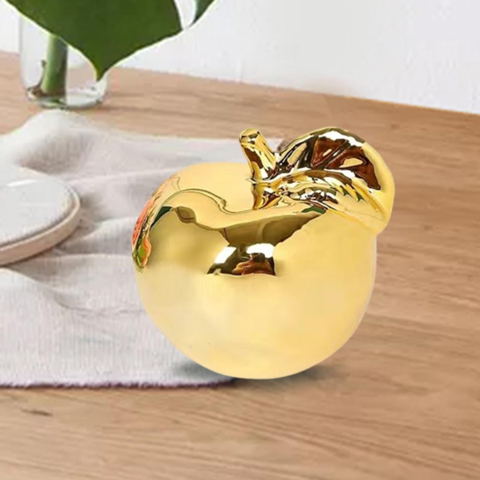 Fruit Sculpture Delicate Collection Ornament for Restaurants Offices Porches S Golden
