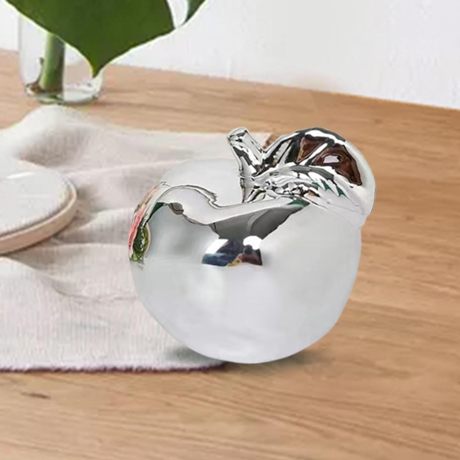 Fruit Sculpture Delicate Collection Ornament for Restaurants Offices Porches S Silver
