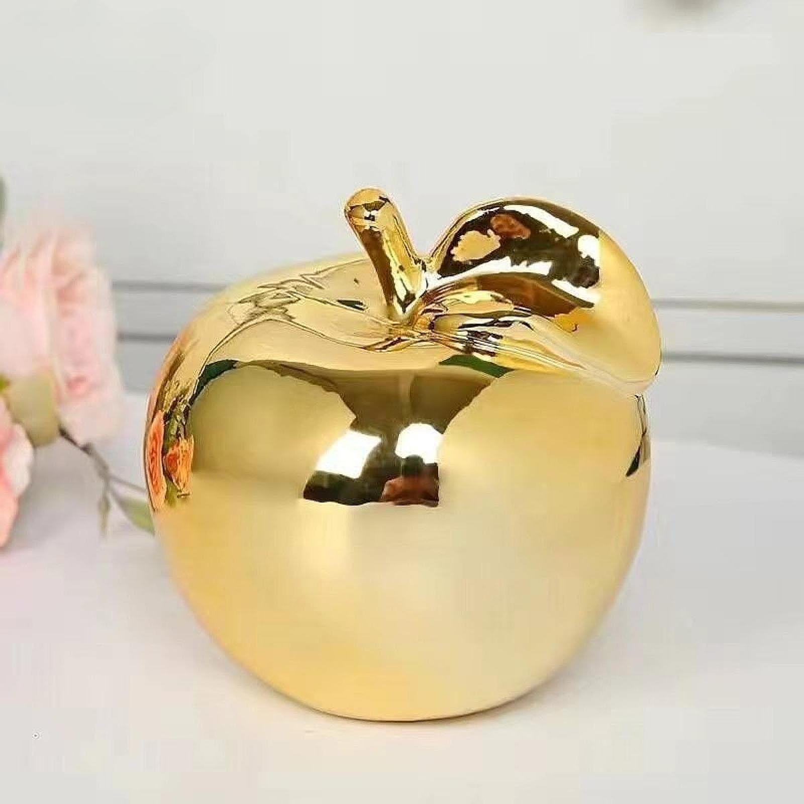 Fruit Sculpture Delicate Collection Ornament for Restaurants Offices Porches M Golden