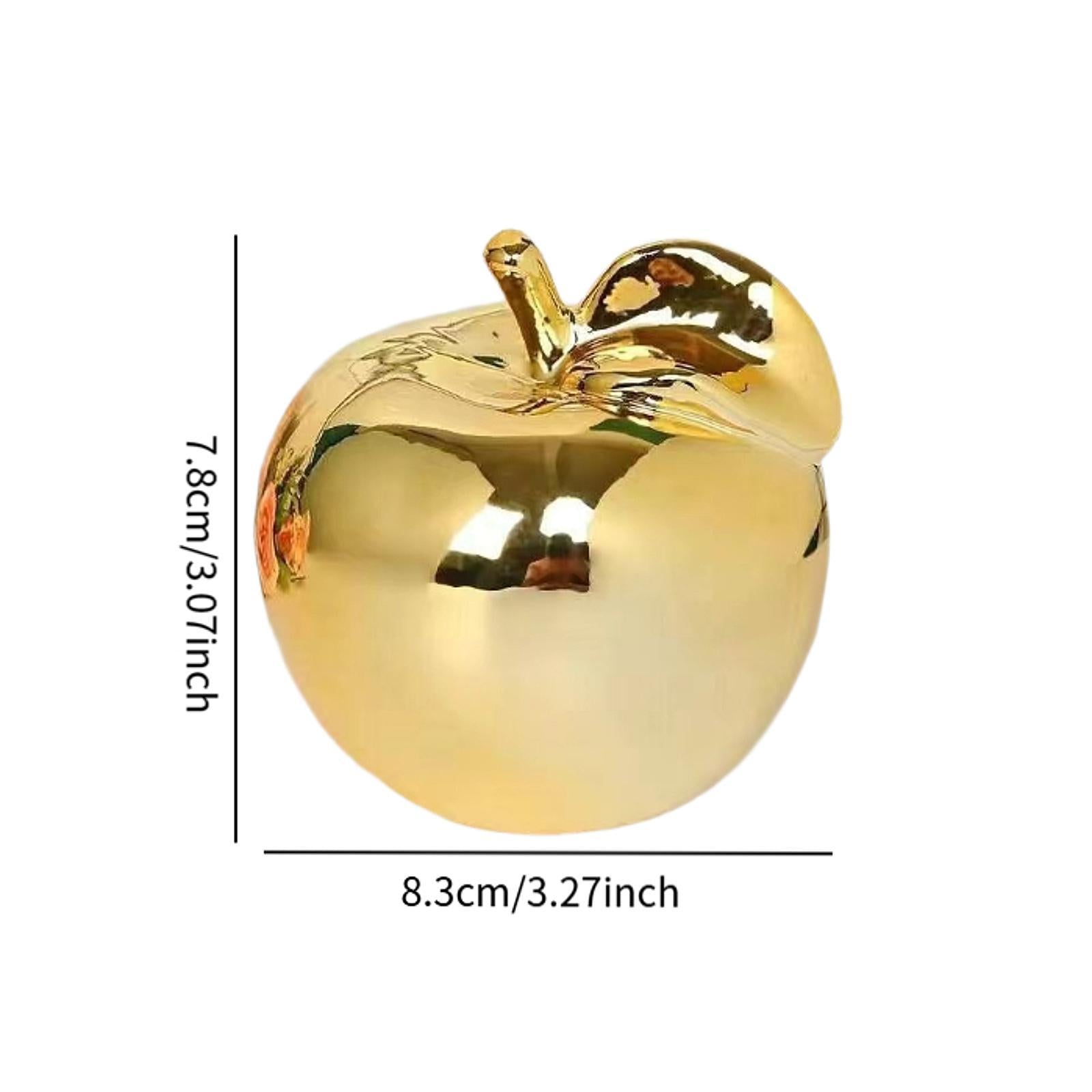 Fruit Sculpture Delicate Collection Ornament for Restaurants Offices Porches M Golden