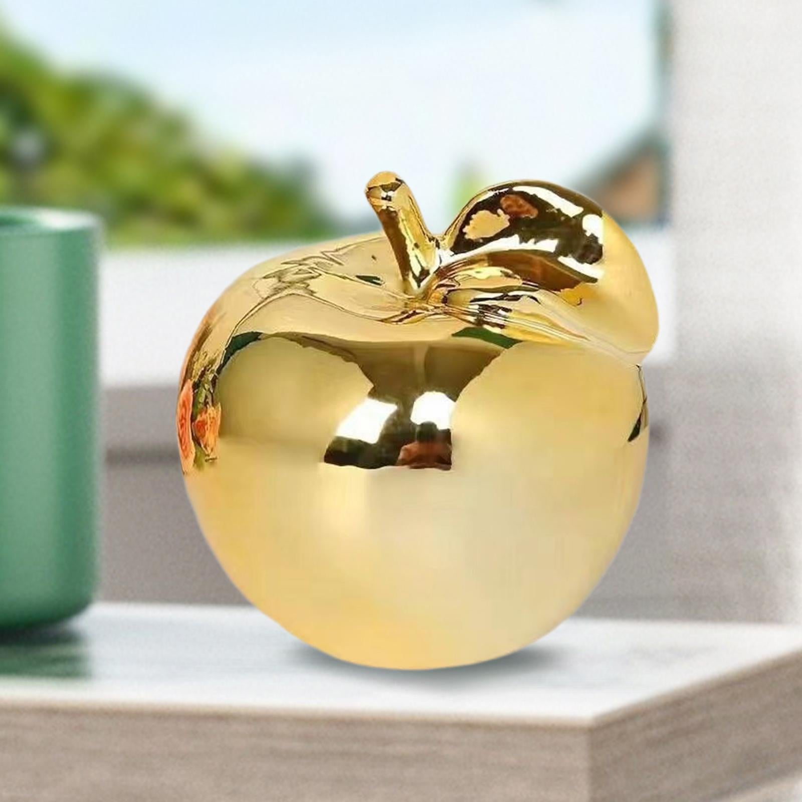 Fruit Sculpture Delicate Collection Ornament for Restaurants Offices Porches M Golden