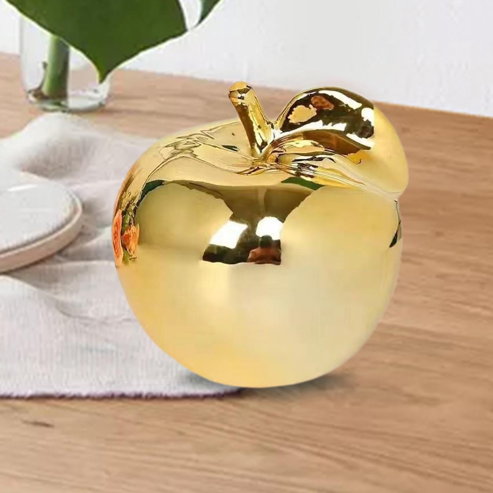 Fruit Sculpture Delicate Collection Ornament for Restaurants Offices Porches M Golden