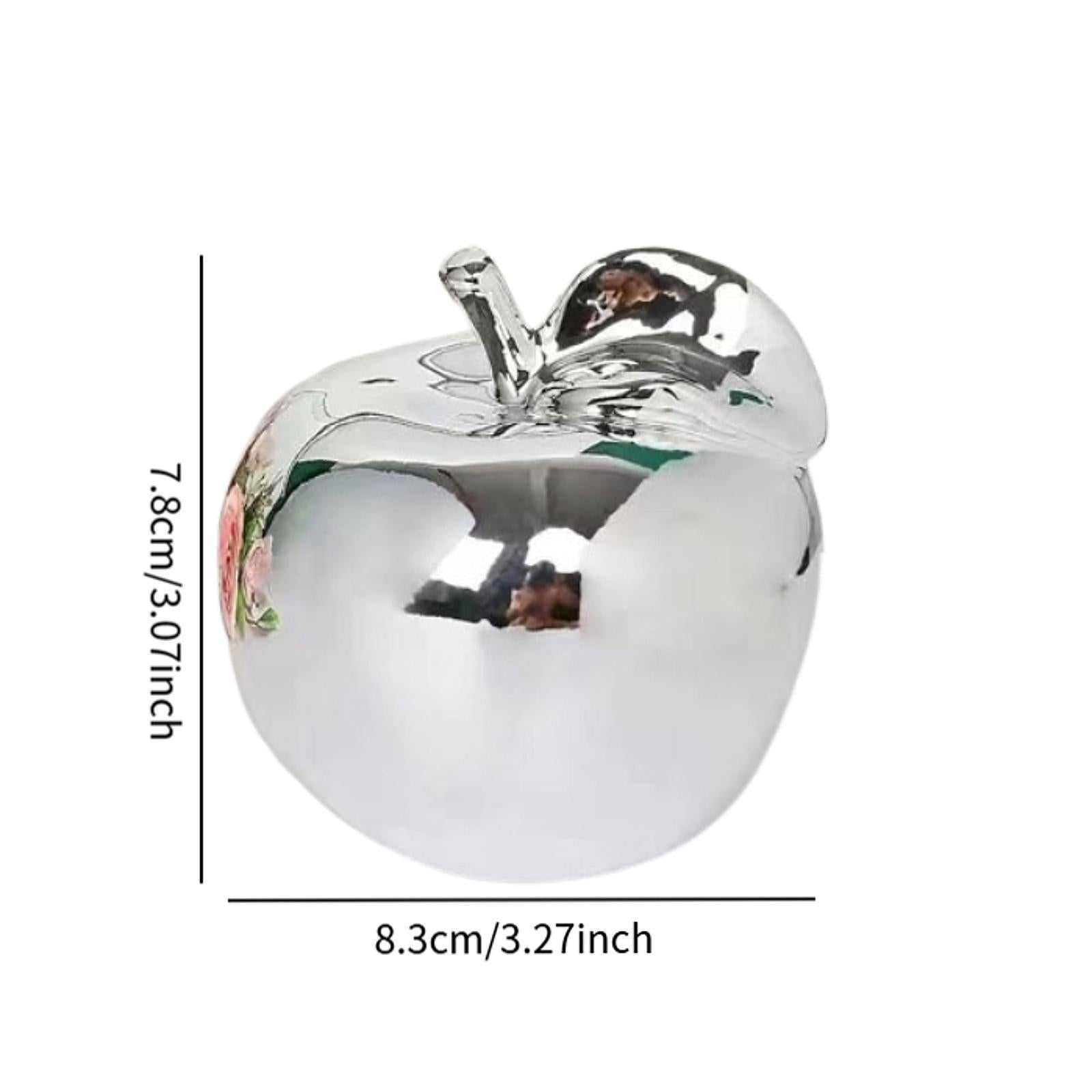 Fruit Sculpture Delicate Collection Ornament for Restaurants Offices Porches M Silver