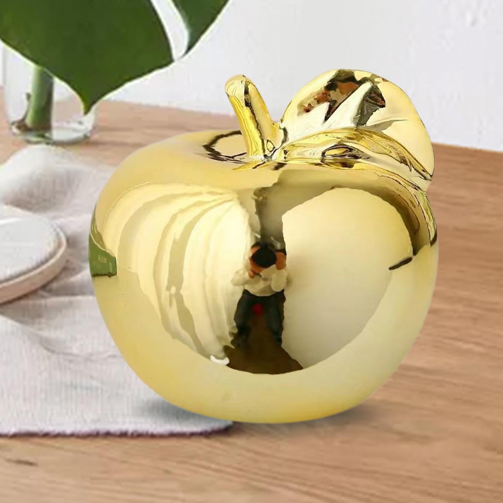 Fruit Sculpture Delicate Collection Ornament for Restaurants Offices Porches L Golden