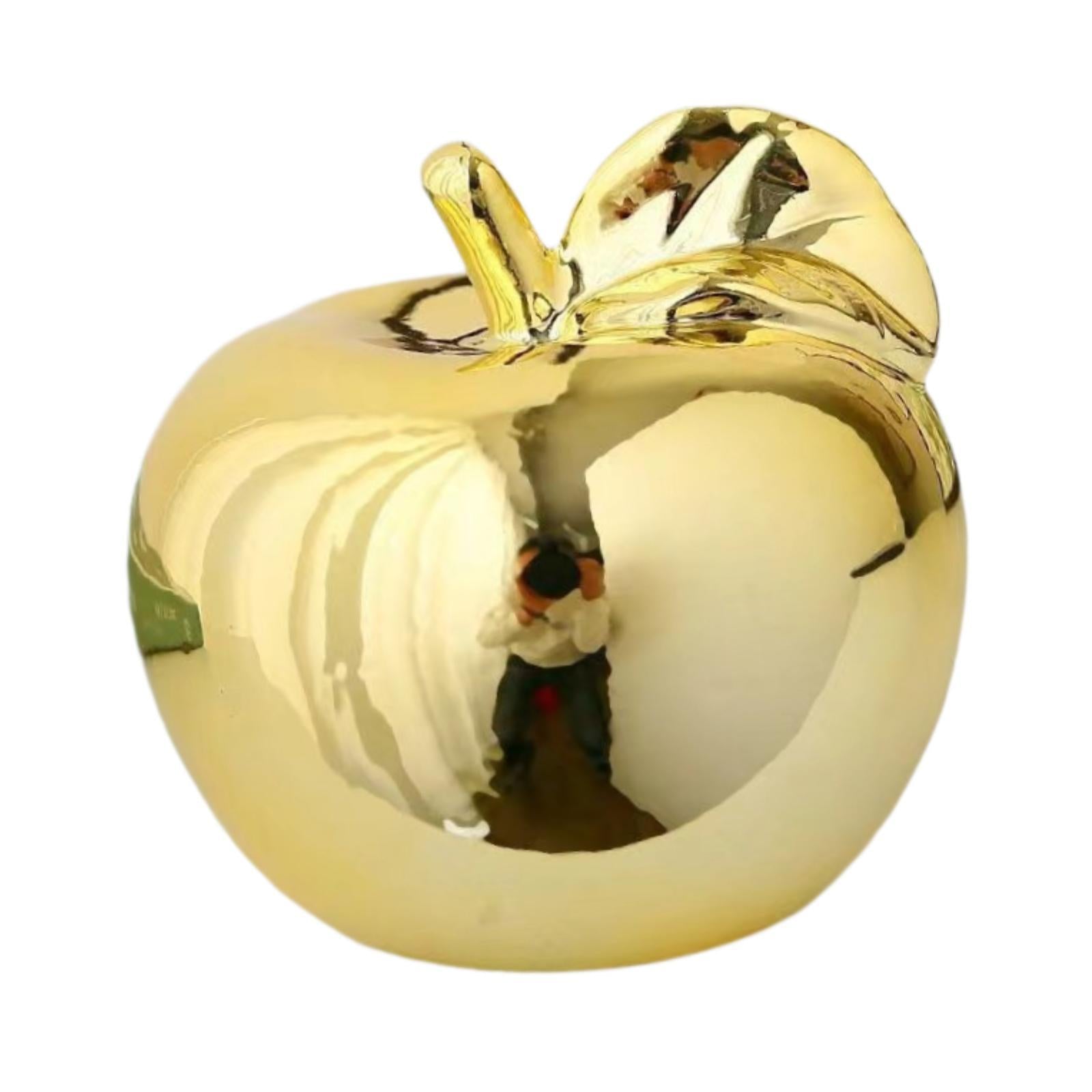 Fruit Sculpture Delicate Collection Ornament for Restaurants Offices Porches L Golden