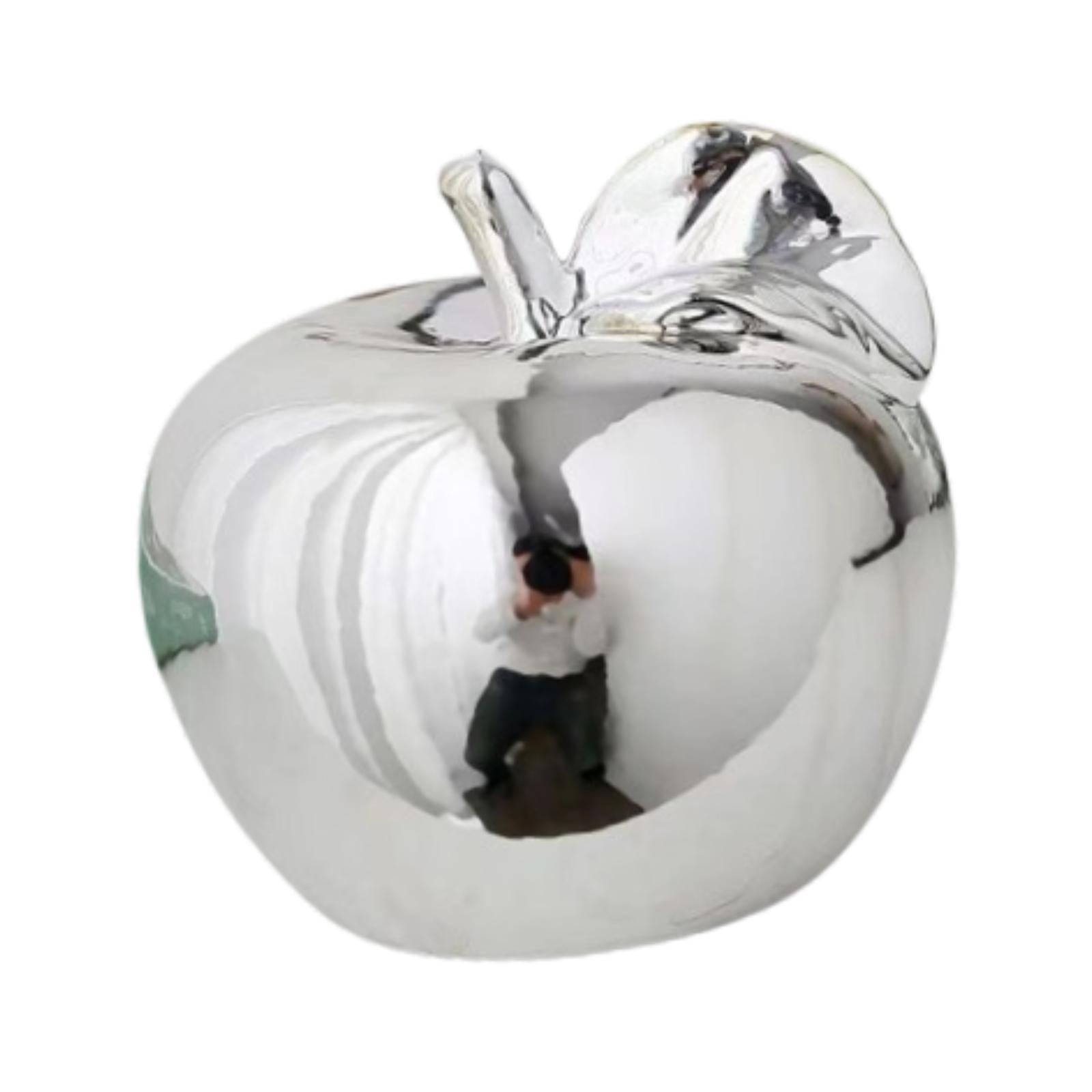 Fruit Sculpture Delicate Collection Ornament for Restaurants Offices Porches L Silver
