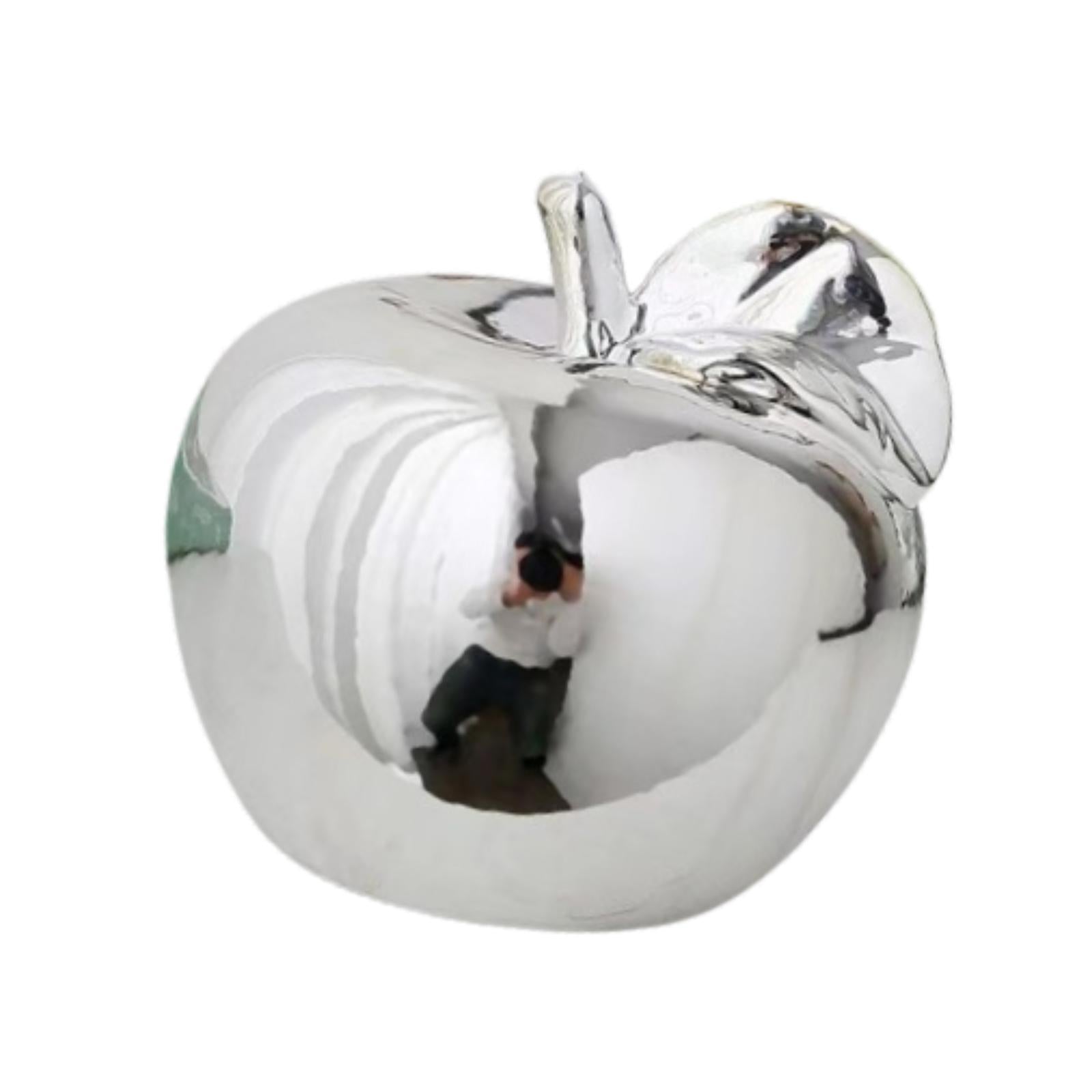 Fruit Sculpture Delicate Collection Ornament for Restaurants Offices Porches L Silver